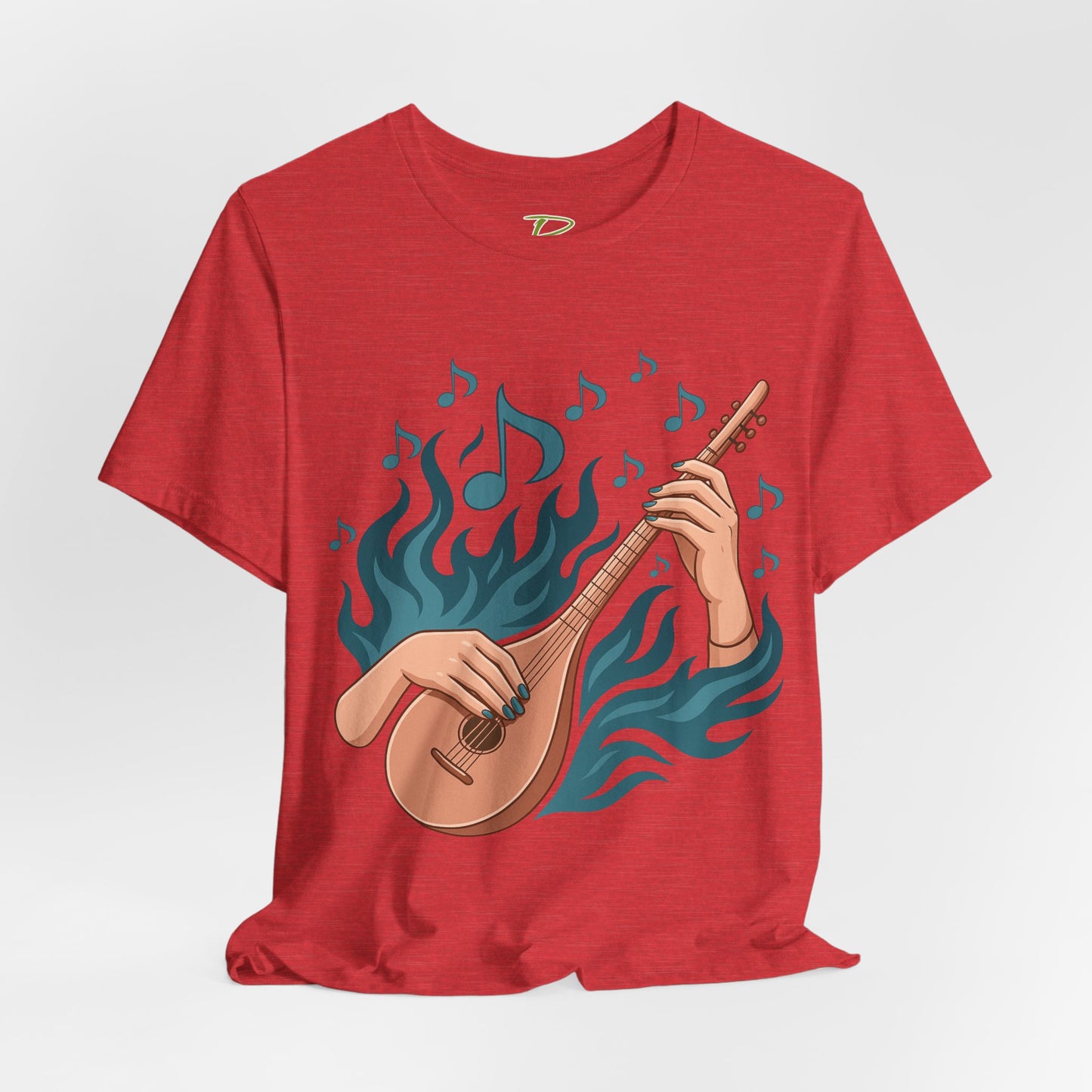 Musical Vibes Tee, Women's Graphic T-Shirt, Music Lover Gift, Casual Wear, Festival Outfit, Band Merch - Lightweight Fabric Tee