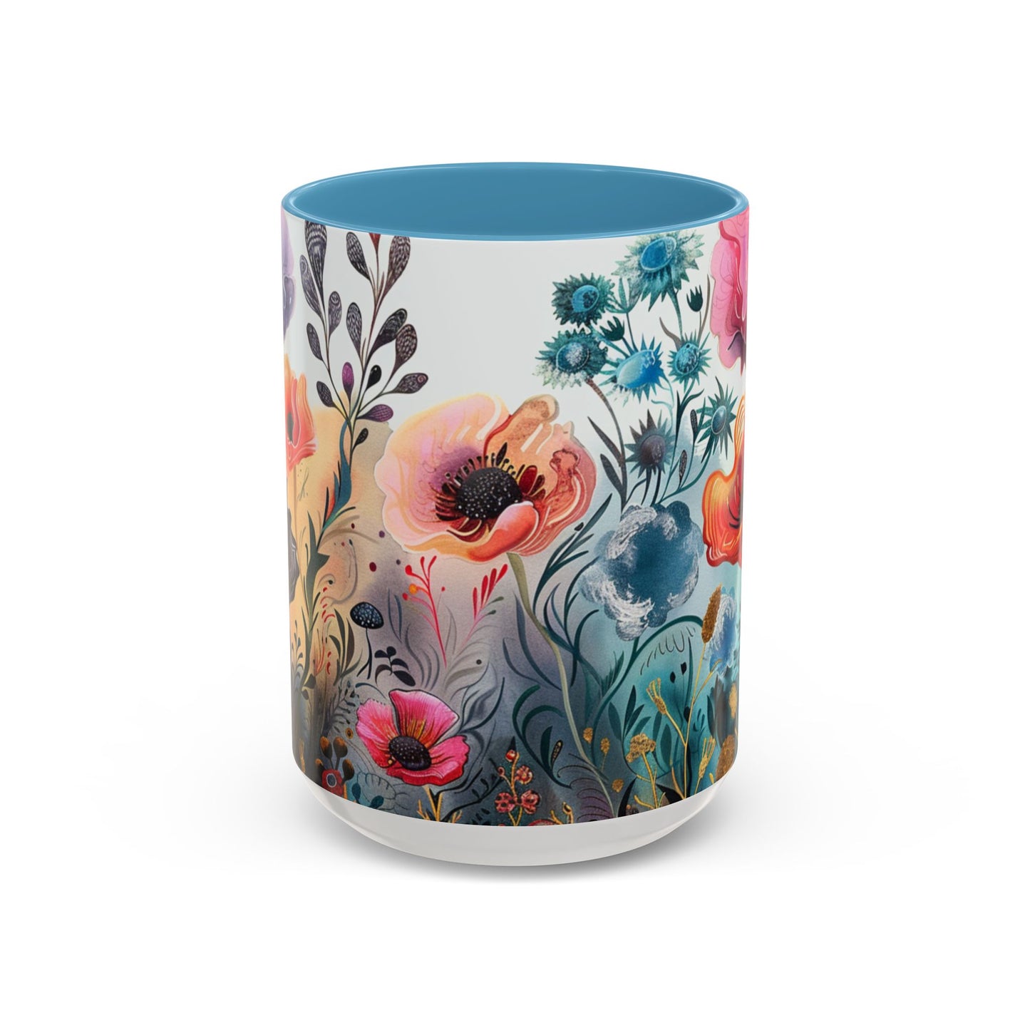 Accent Watercolor Coffee Mug, (11, 15oz)