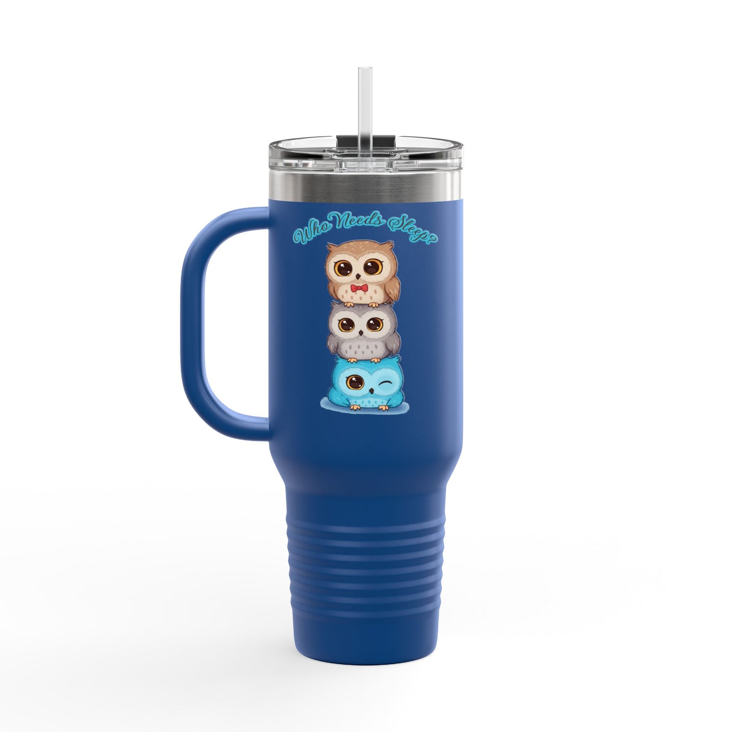Cute Owl Insulated Travel Mug - 40oz, Perfect for Coffee Lovers