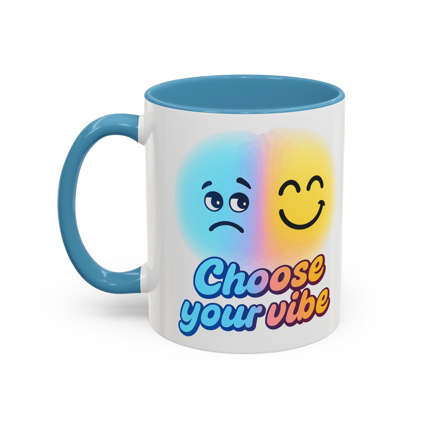 Choose Your Vibe Coffee Mug - Fun Accent Mug for Positive Energy, Happy Mood Gifts, Coffee Lovers, Unique Cup for Home or Office