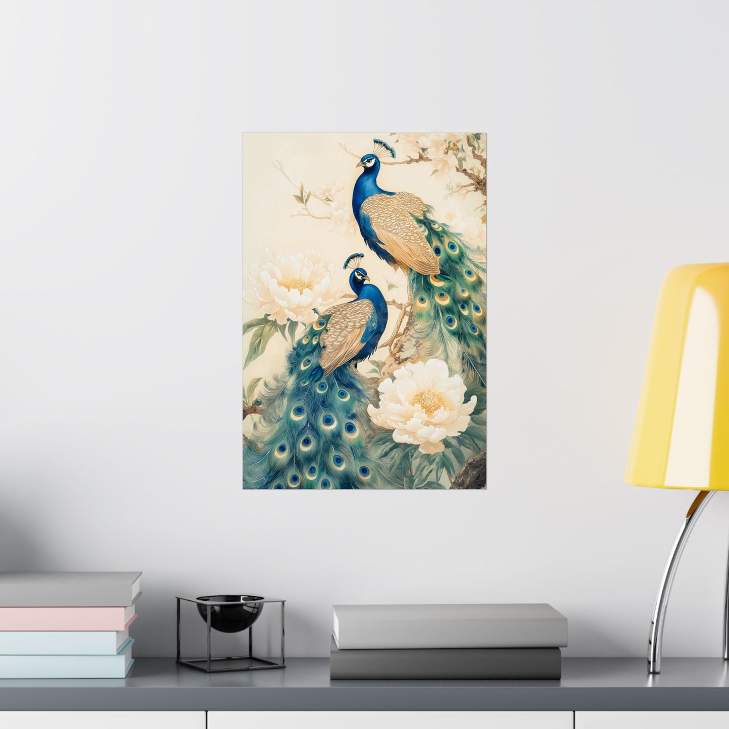 Matte Vertical Peacock Poster