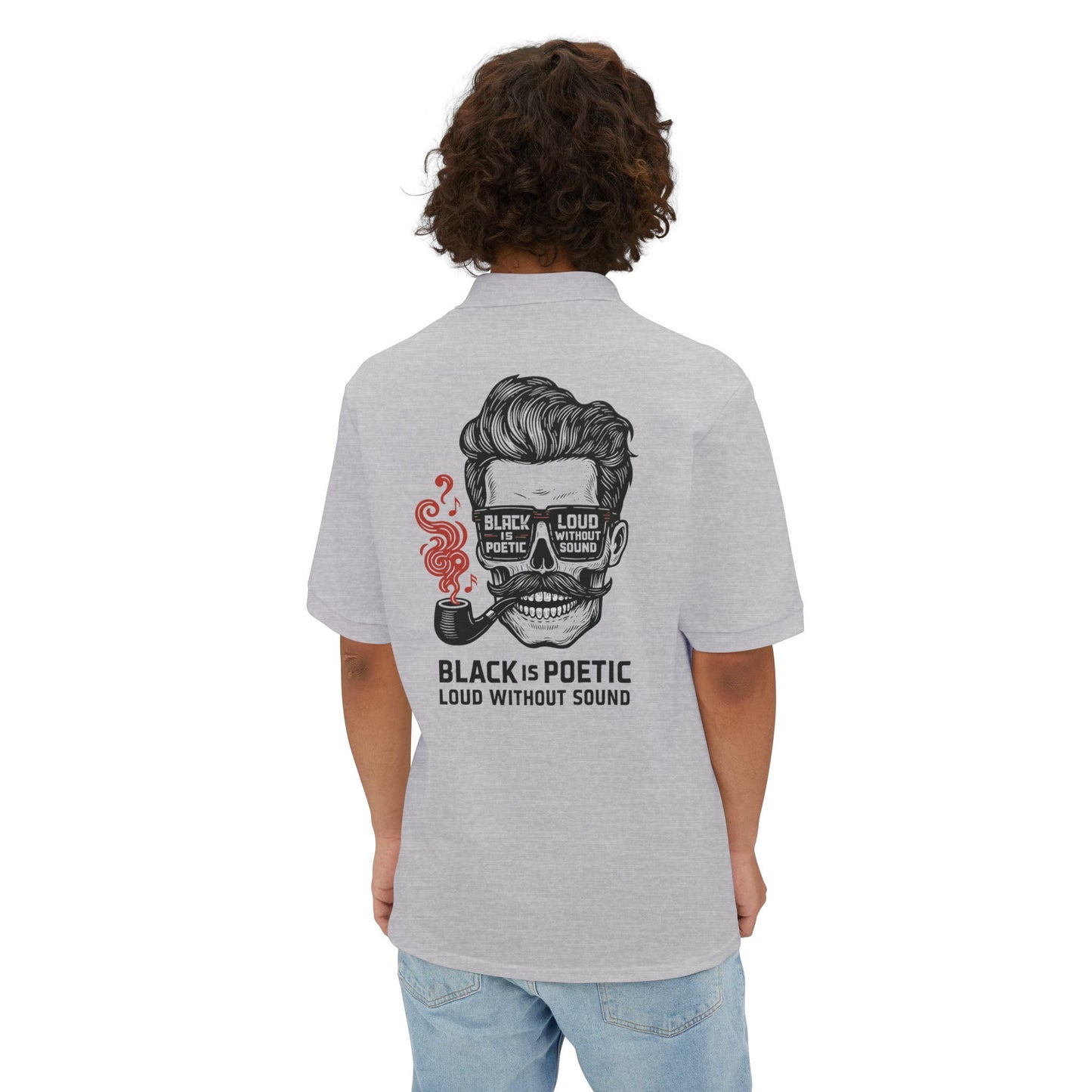 Stylish Graphic Polo Shirt, Casual Wear, Unique Gift for Men, Summer Fashion, Father's Day Shirt