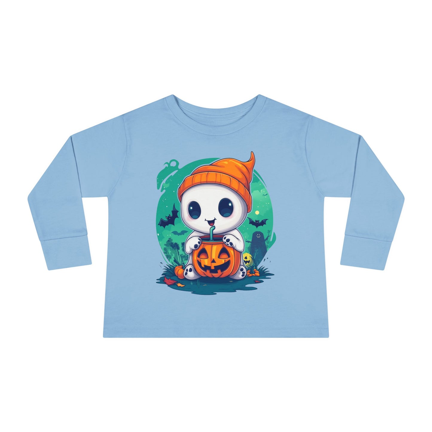 Toddler Long Sleeve Tee - Cute Halloween Design - Soft & Cozy Toddler Shirt