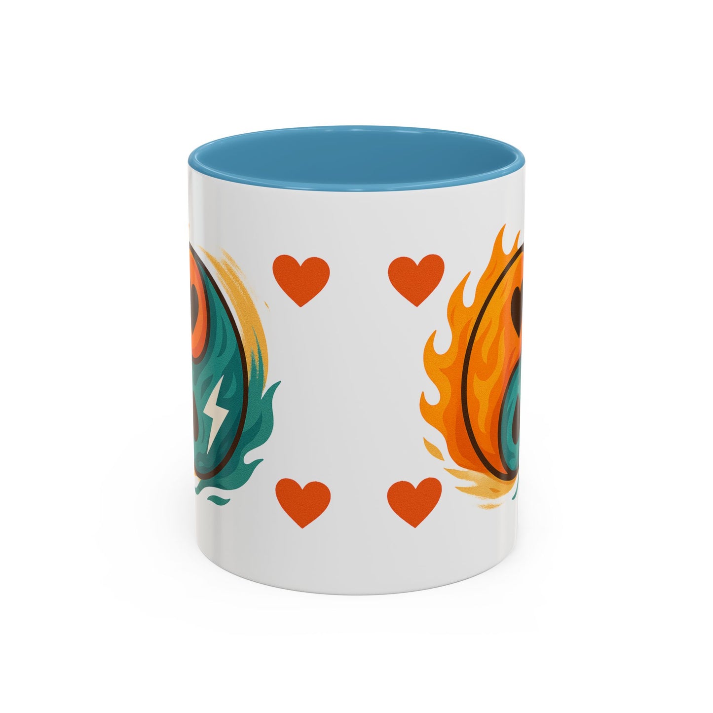 Bold Yin Yang Accent Coffee Mug – 11oz & 15oz – Perfect for Coffee Lovers