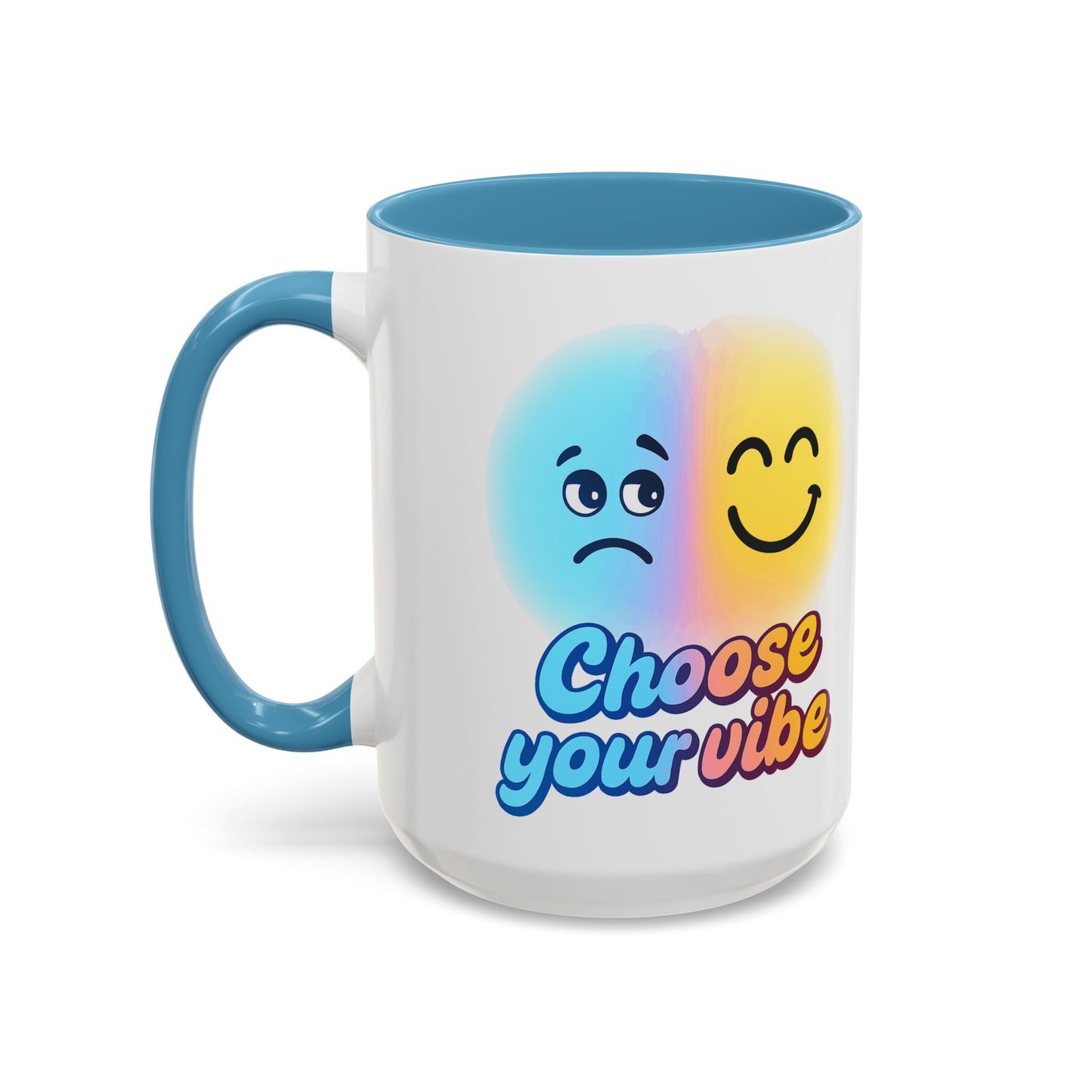 Choose Your Vibe Coffee Mug - Fun Accent Mug for Positive Energy, Happy Mood Gifts, Coffee Lovers, Unique Cup for Home or Office