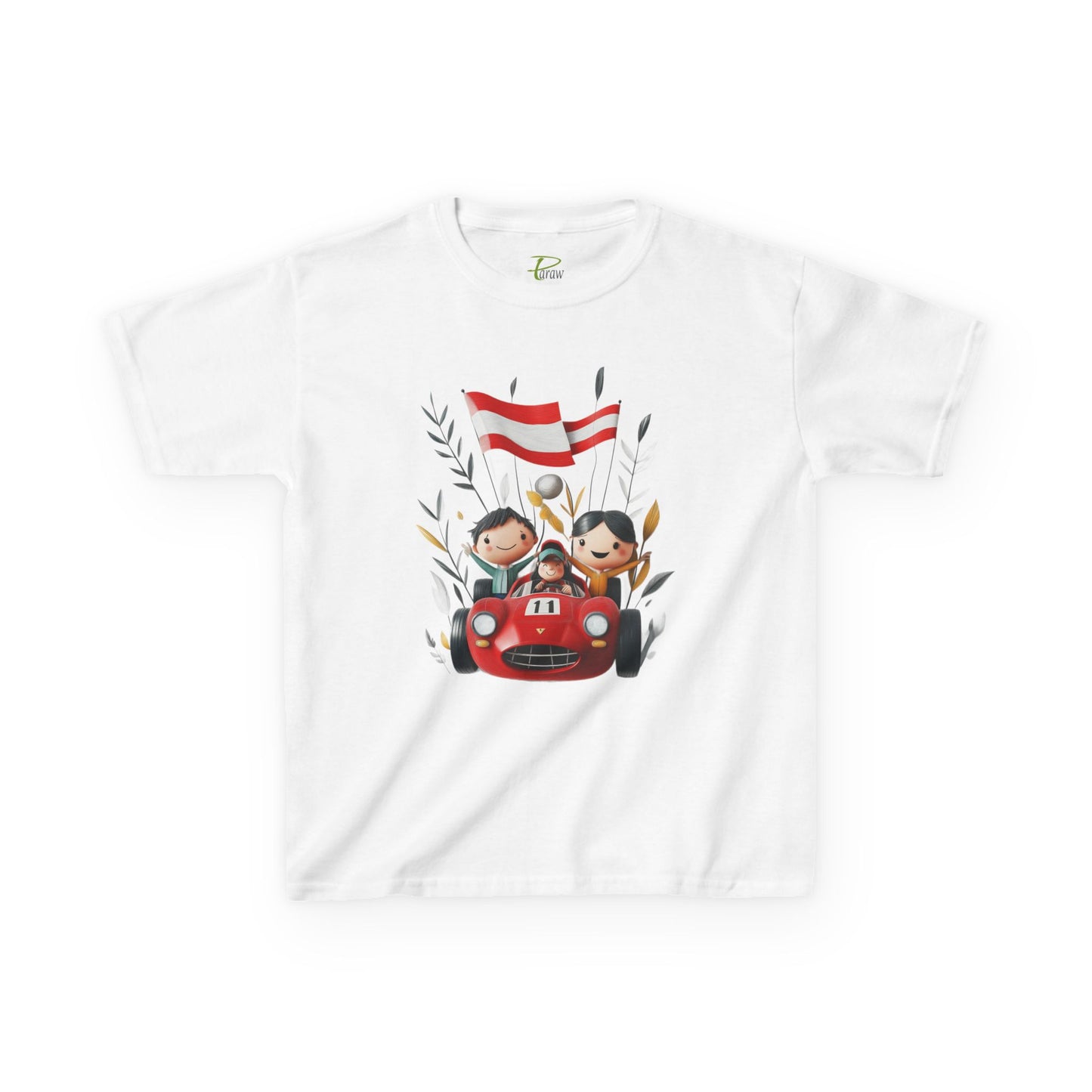Youth Heavy Cotton™ Tee - Funny Race Car Graphic T-shirt for Kids