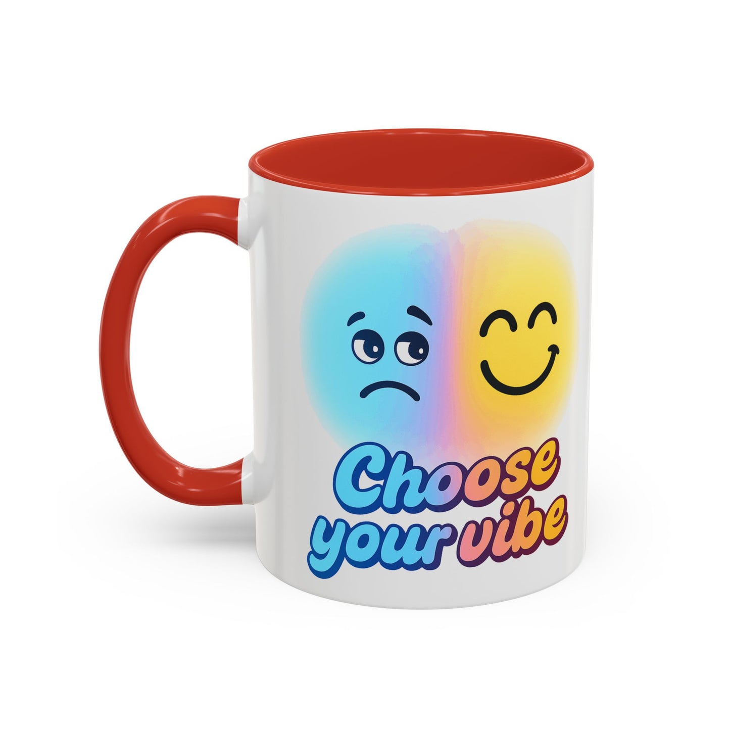 Choose Your Vibe Coffee Mug - Fun Accent Mug for Positive Energy, Happy Mood Gifts, Coffee Lovers, Unique Cup for Home or Office