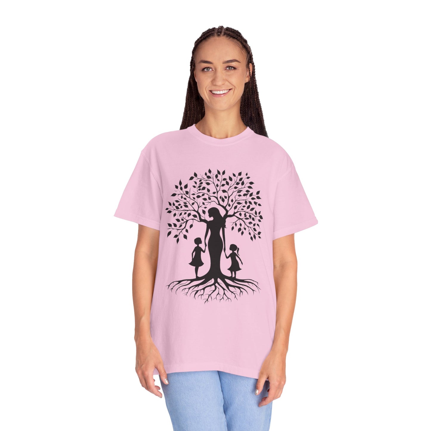 Nature-Inspired T-Shirt with Mom and Kids Design - Mother's day Gift - Birthday Gift