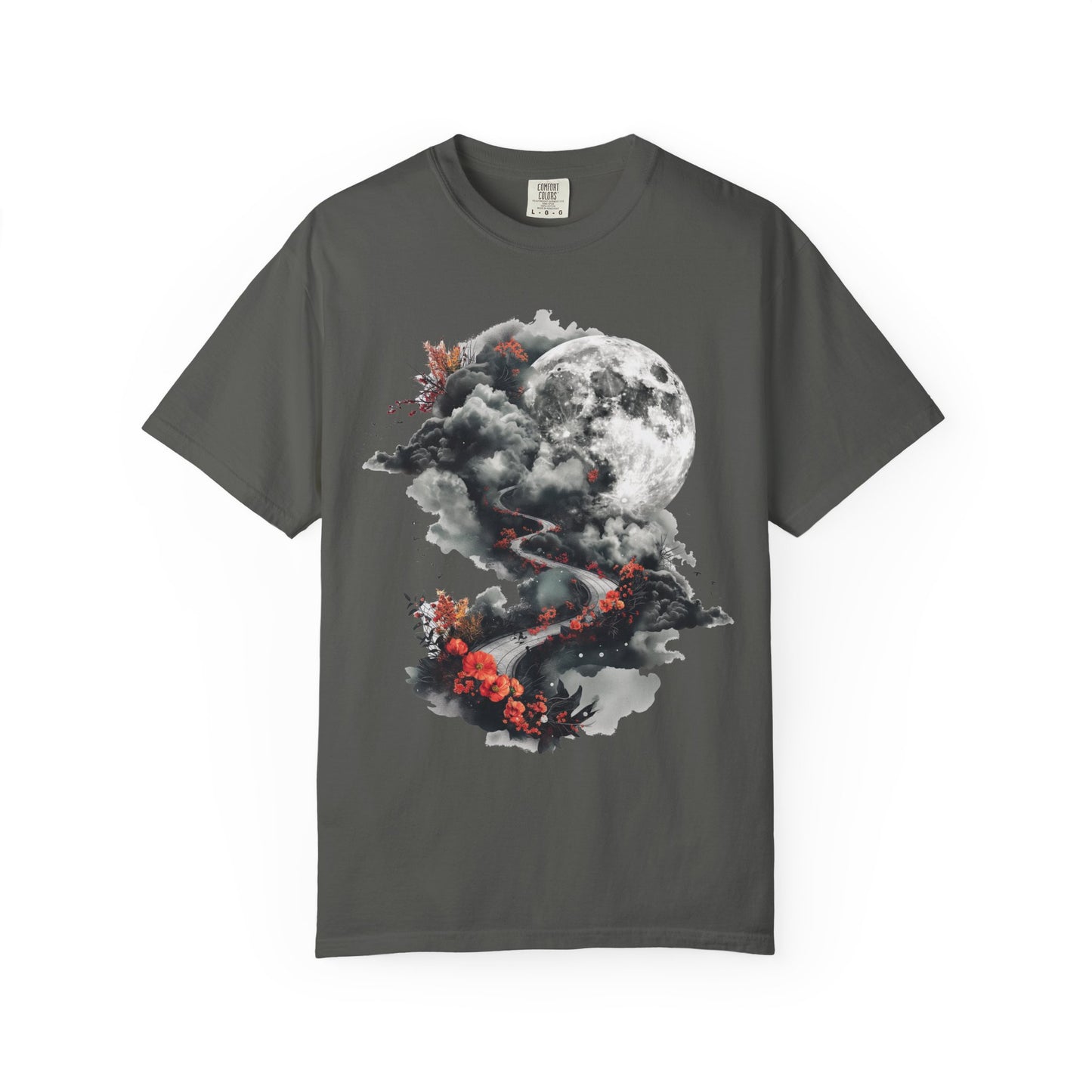 Artistic Moonlit T-Shirt - Soft Unisex Tee, Gift for Nature Lovers, Casual Wear, Boho Style, Handmade Gift