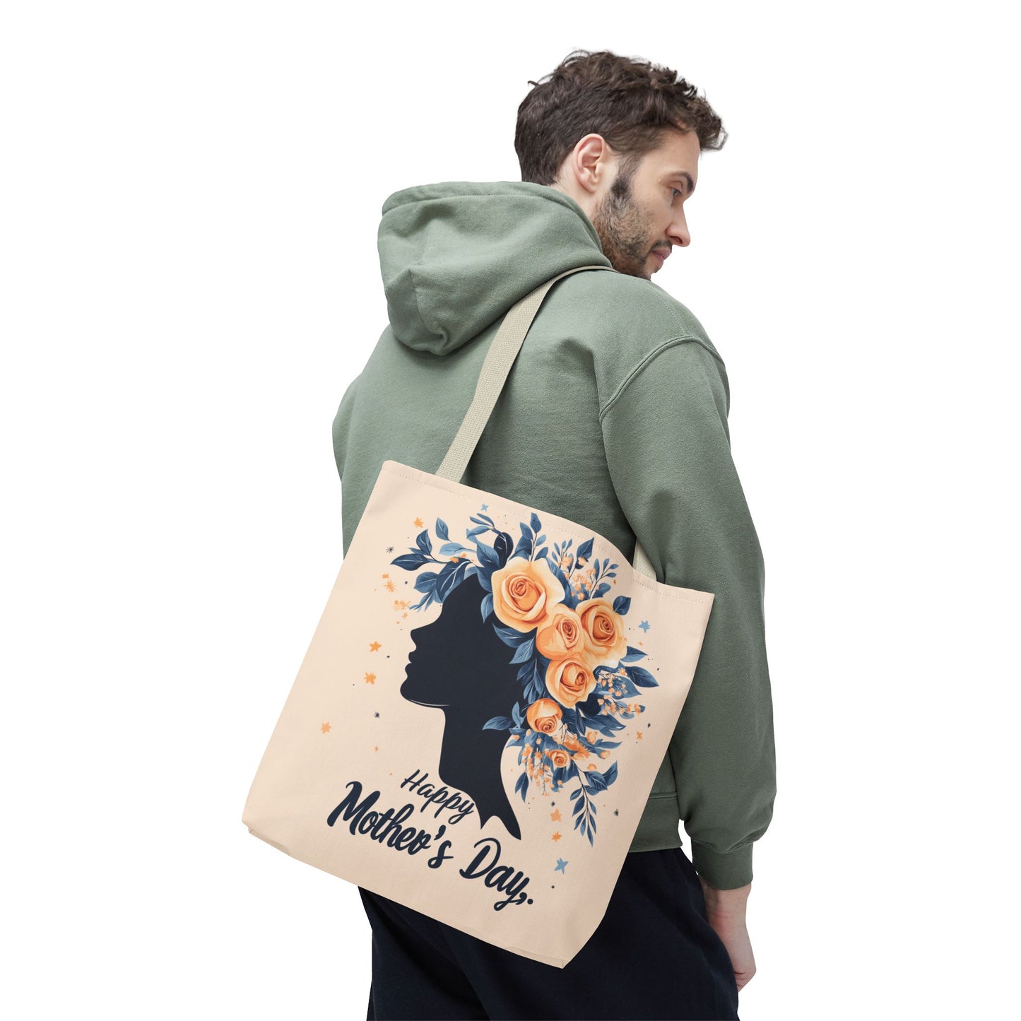 Happy Mother's Day Floral Tote Bag – Perfect Gift for Moms and Caregivers