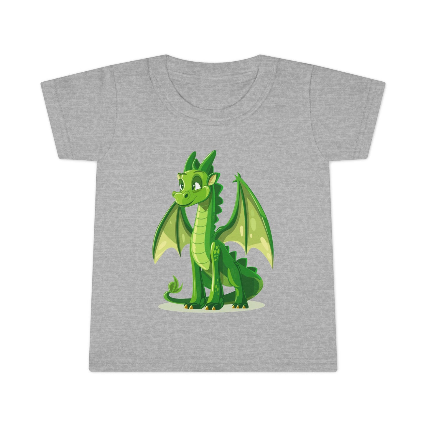 Cute Green Dragon Toddler T-Shirt - Adorable Kids Tee for Playtime and Parties - Unisex Toddler T-Shirt