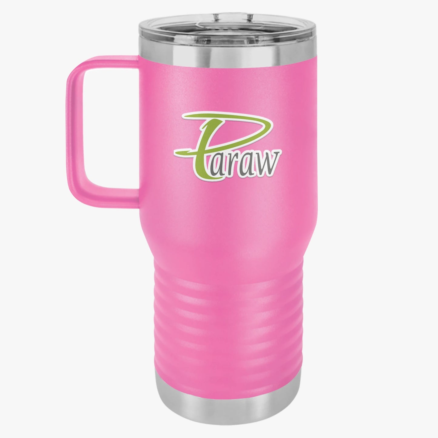 Travel Mug, 20oz - Stylish Paraw Text Design