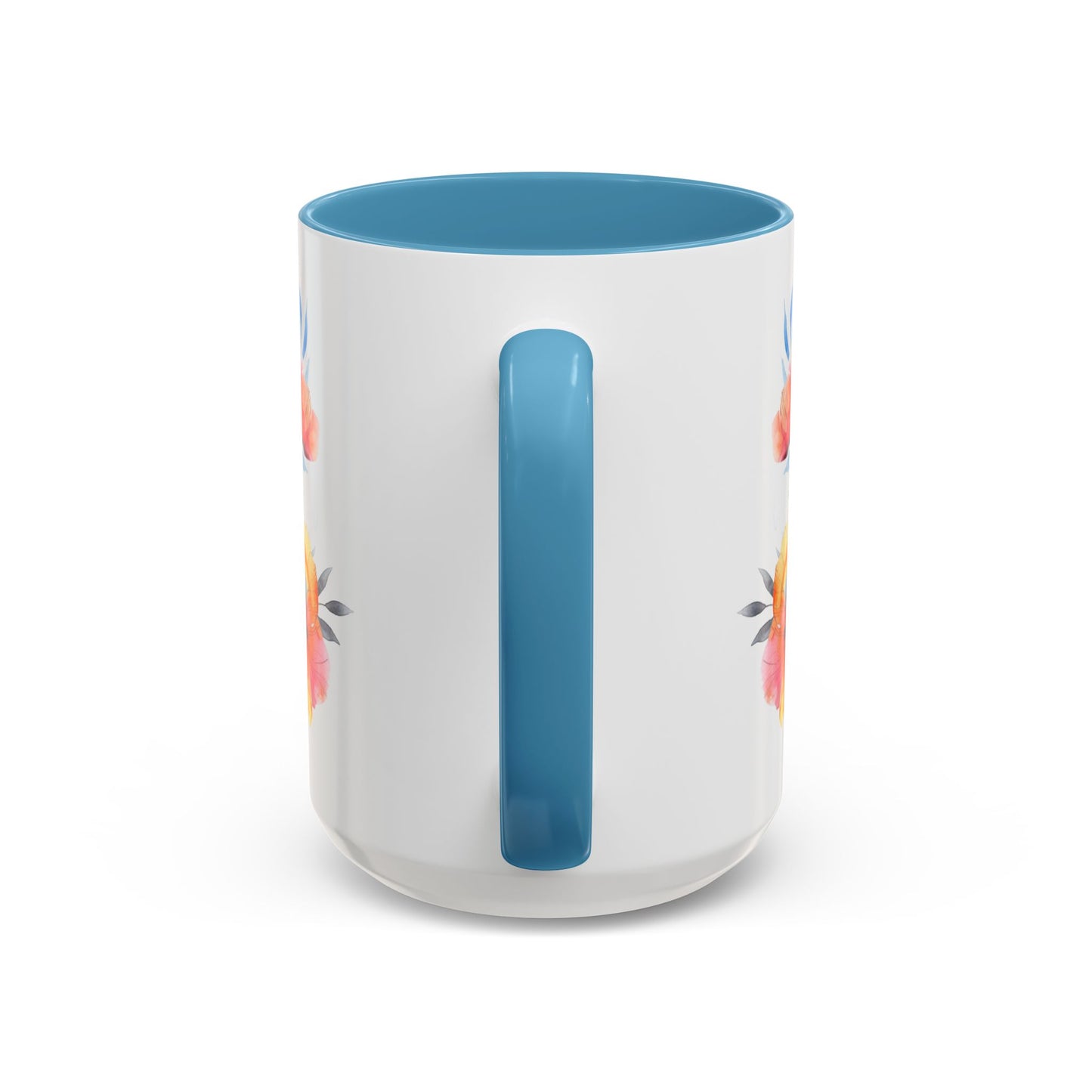 Oil colored Wildflowers Accent Coffee Mug, (11oz, 15oz)