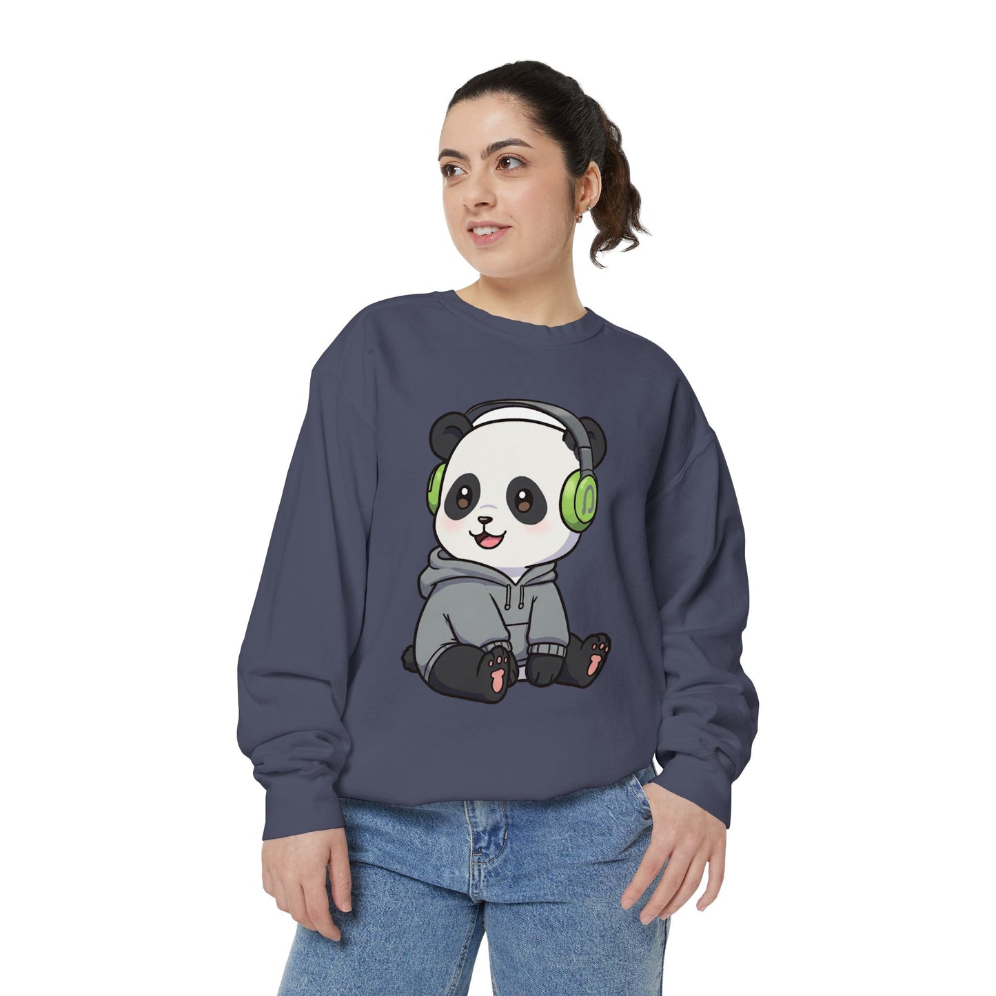 Cute Panda Graphic Sweatshirt - Cozy Unisex Wear for Animal Lovers