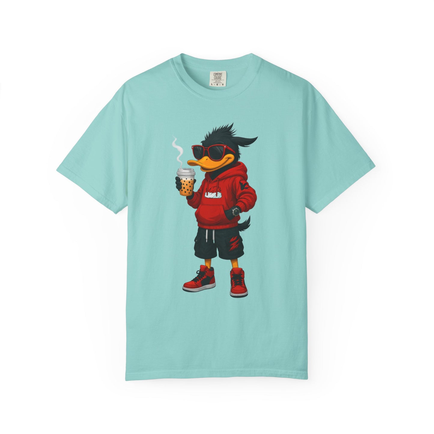 Cool Cartoon Duck Men's T-Shirt, Casual Graphic Tee, Fun Summer Shirt, Gift, Streetwear Style, Perfect for Parties