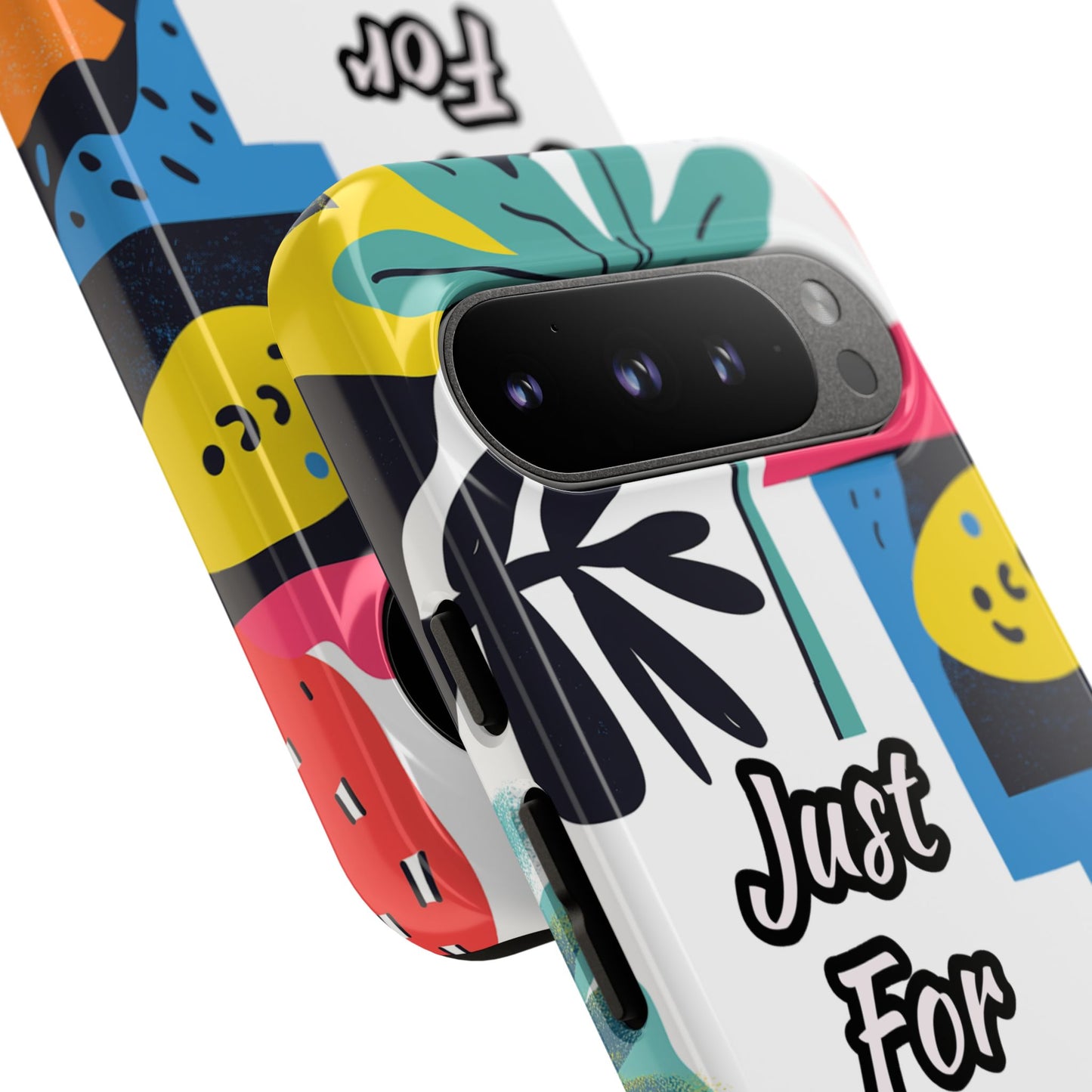 Colorful Phone Case with "Just For You" Design - Fun Gift, Unique Phone Accessory, Vibrant Design, Custom Gift Idea, Personal Touch