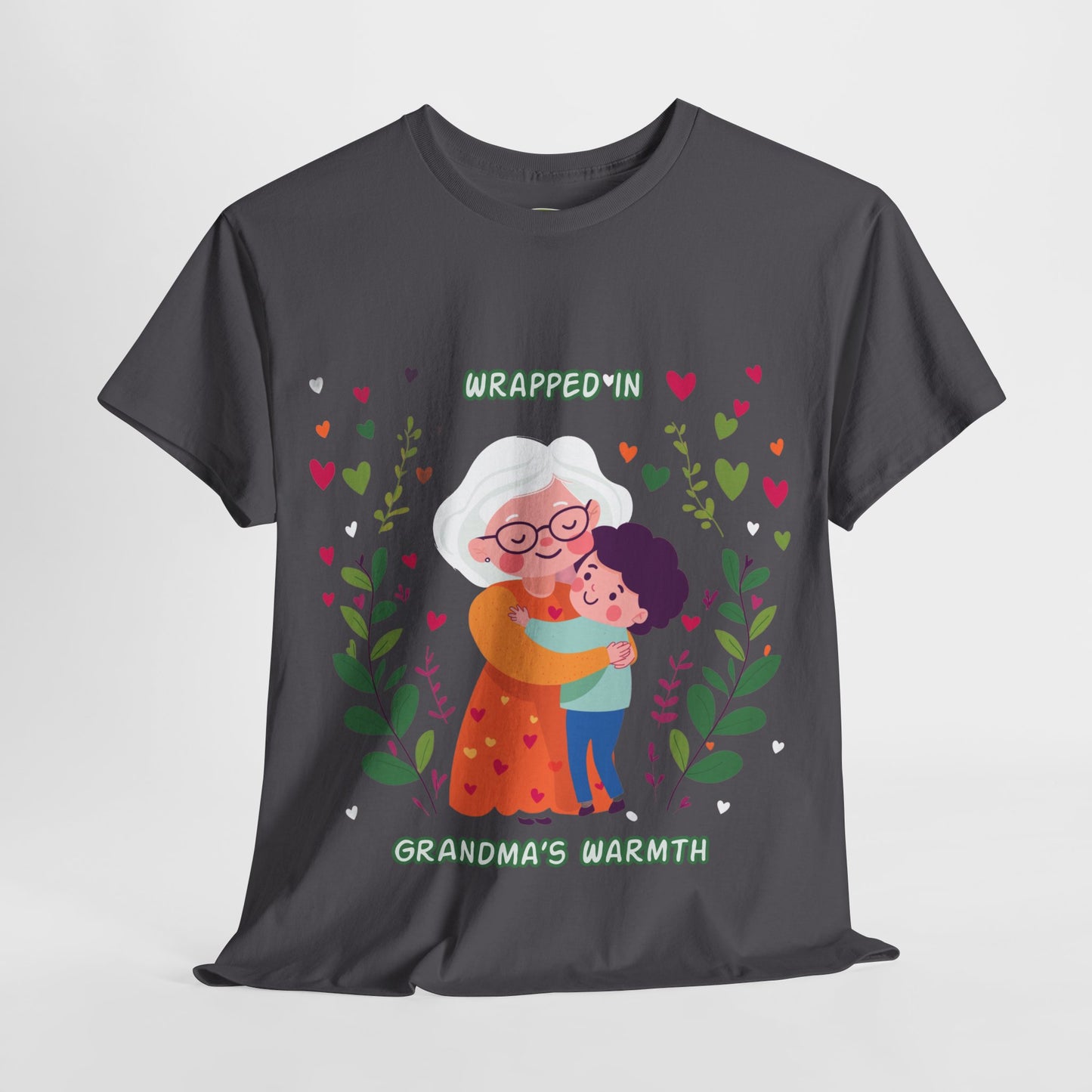 Grandma's Love Heavy Cotton Tee - Heartfelt Family Connection T-Shirt