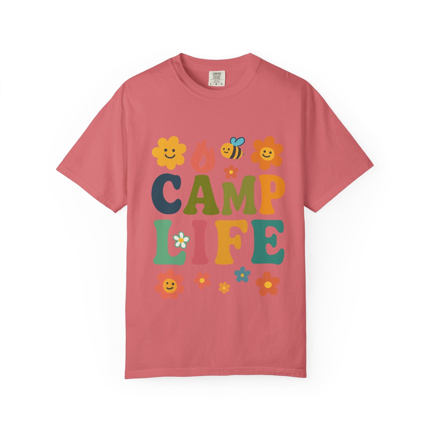 Camp Life Unisex Garment-Dyed T-Shirt - Fun and Colorful Outdoor Vibes