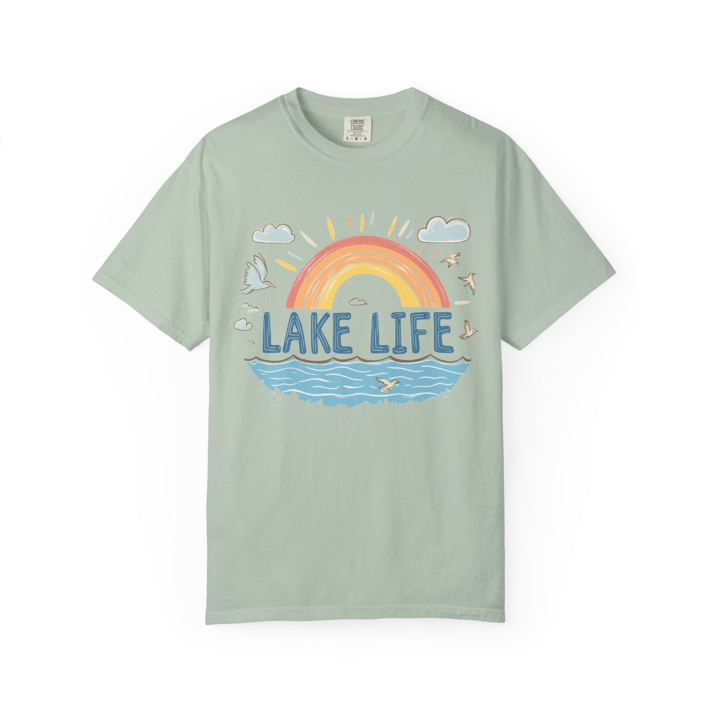 Lake Life Unisex Garment-Dyed T-Shirt – Perfect for Summer Adventures