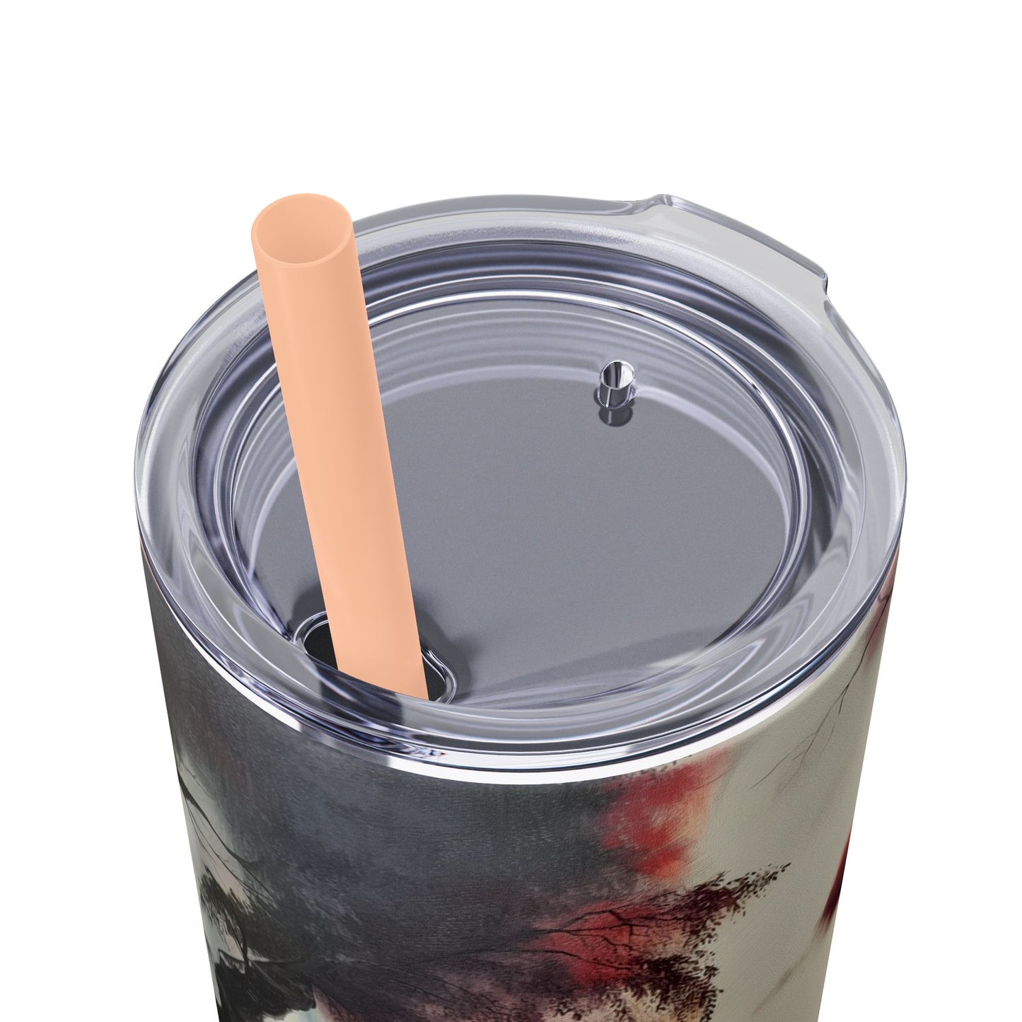 Skinny Tumbler with Straw, 20oz - Forest Insulated Tumbler