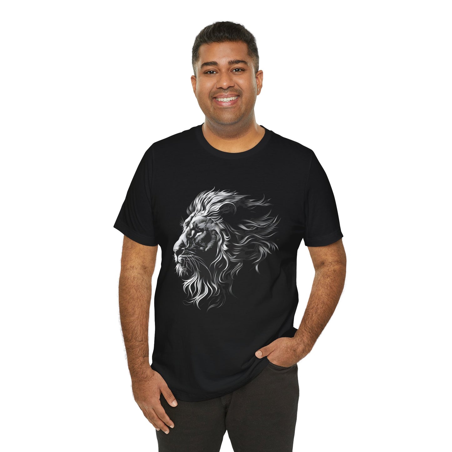 Regal Silver 3D Lion T-Shirt