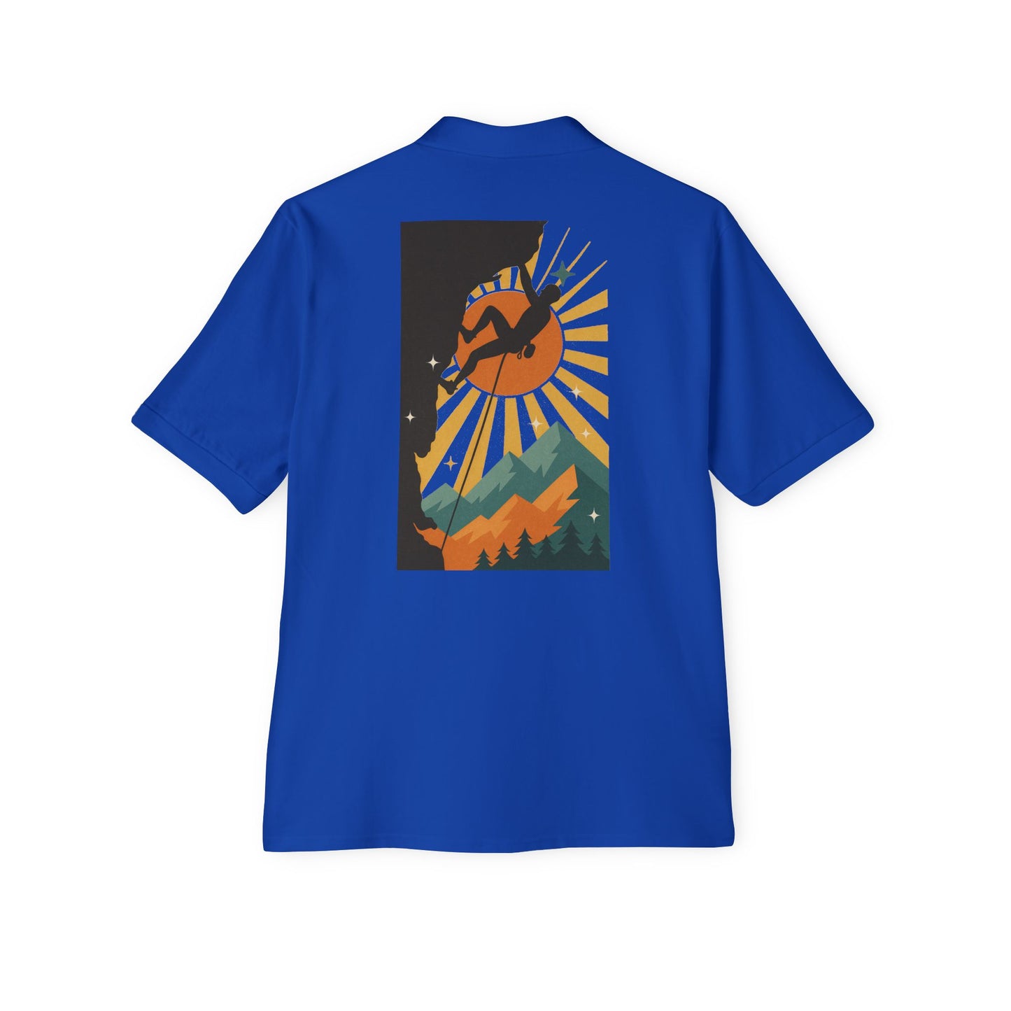 Climbing Adventure Men’s Polo - Casual Fit, Outdoor Wear