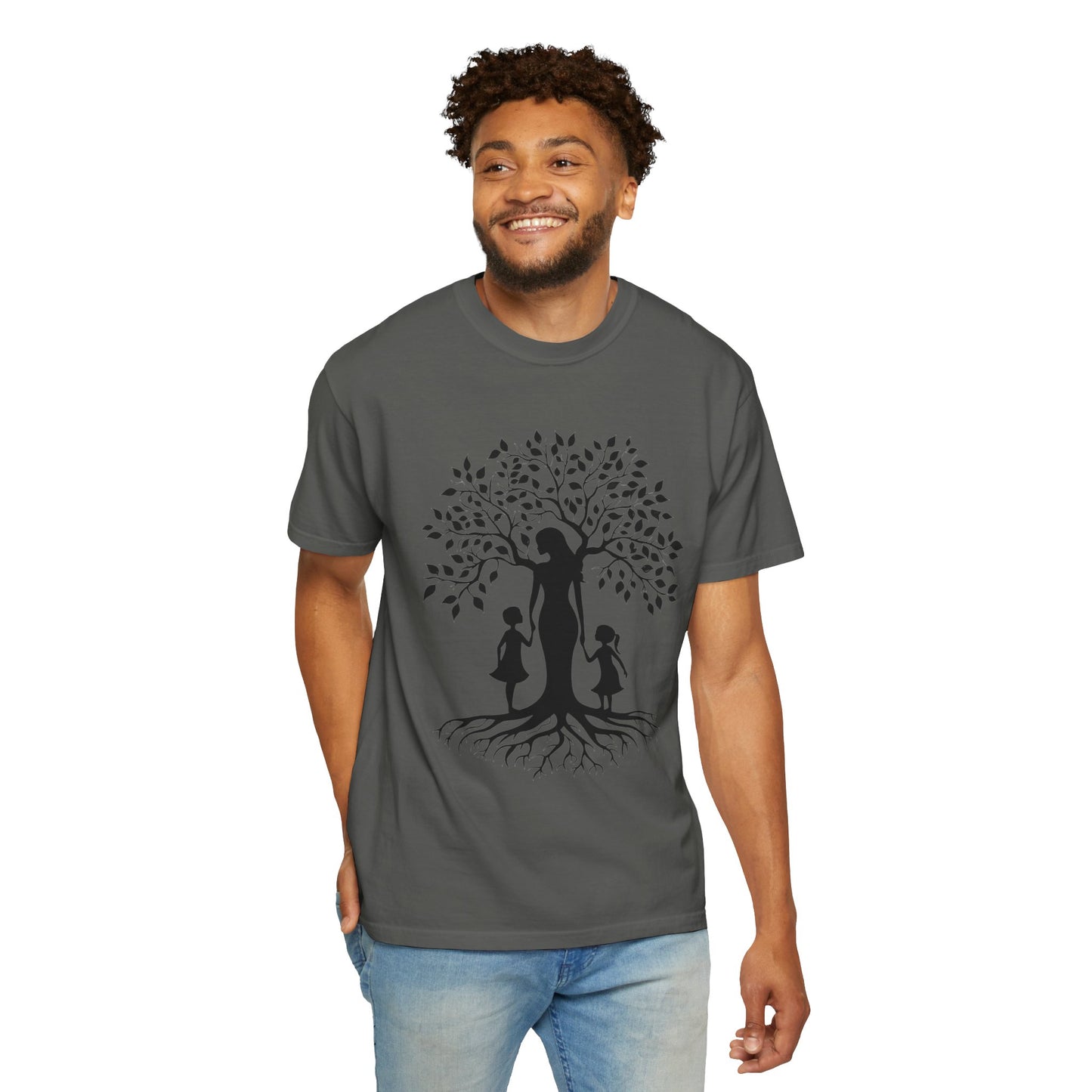 Nature-Inspired T-Shirt with Mom and Kids Design - Mother's day Gift - Birthday Gift