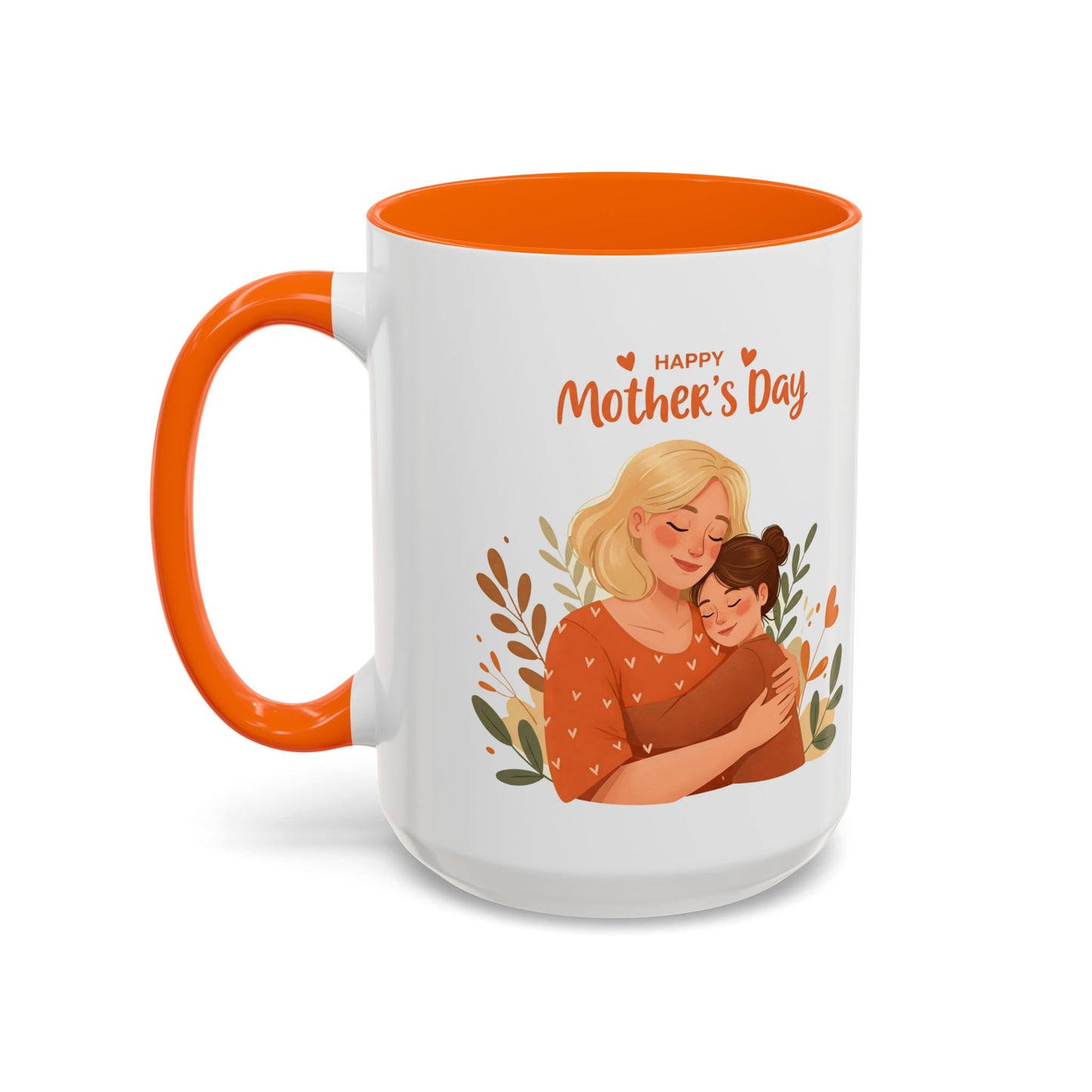Happy Mother's Day Accent Coffee Mug - 11oz & 15oz, Perfect Gift for Moms