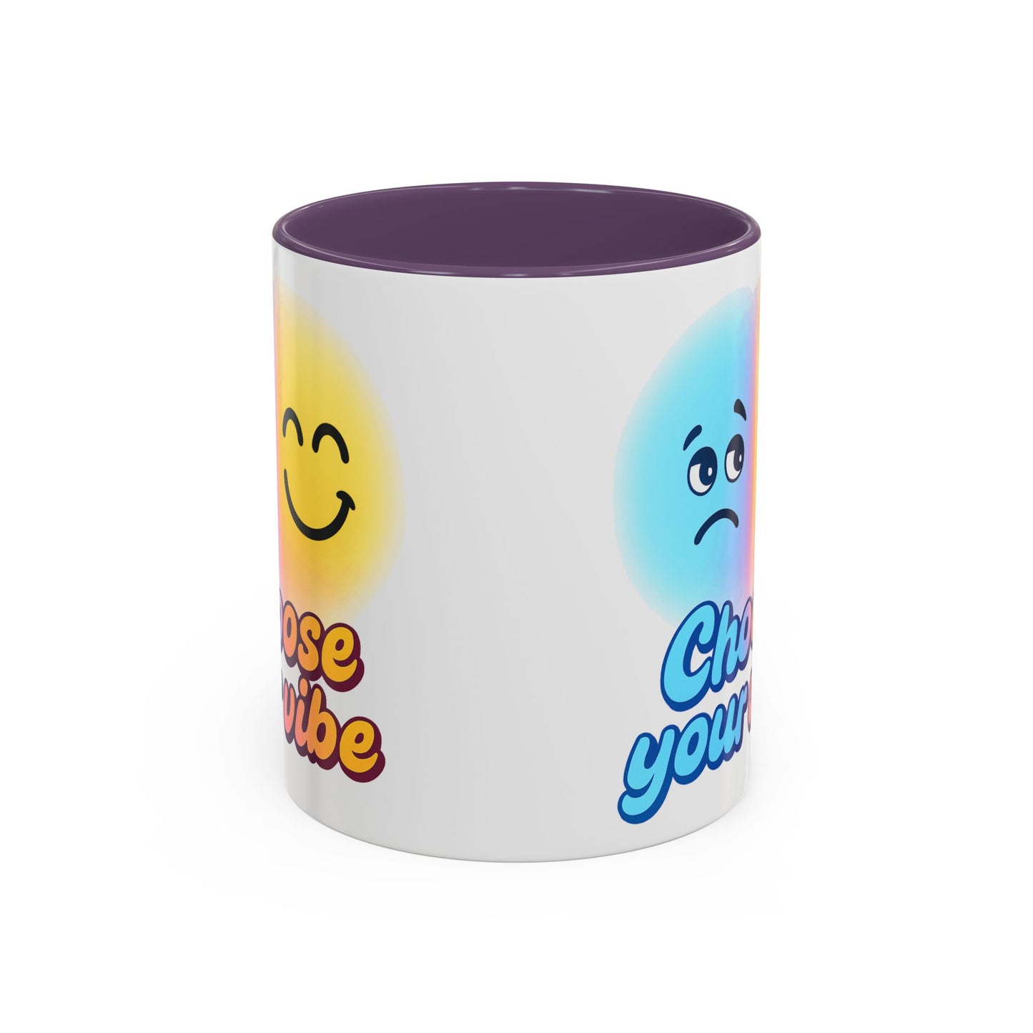Choose Your Vibe Coffee Mug - Fun Accent Mug for Positive Energy, Happy Mood Gifts, Coffee Lovers, Unique Cup for Home or Office