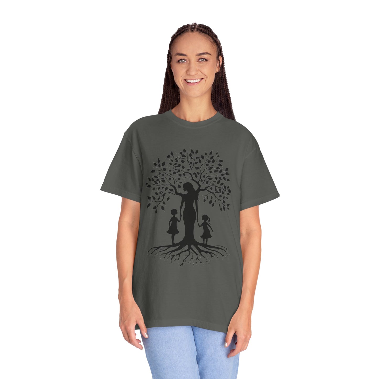 Nature-Inspired T-Shirt with Mom and Kids Design - Mother's day Gift - Birthday Gift