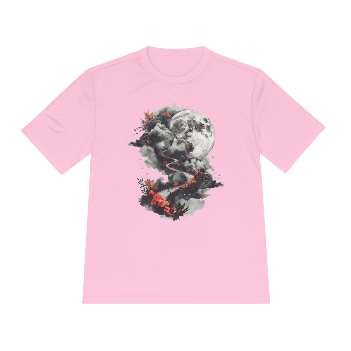 Unisex Wicking Tee Shirts - Beautiful Road Going up to Space T-shirt