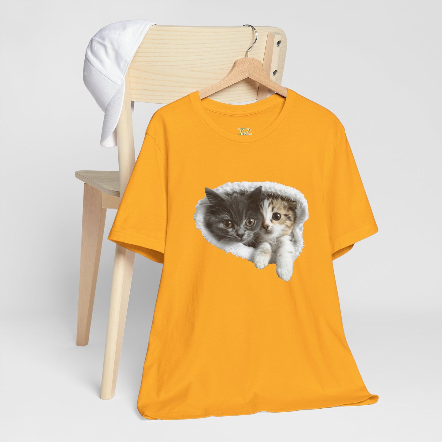 Cute Cats T-shirt for Cat Lovers - Lightweight Fabric Tee