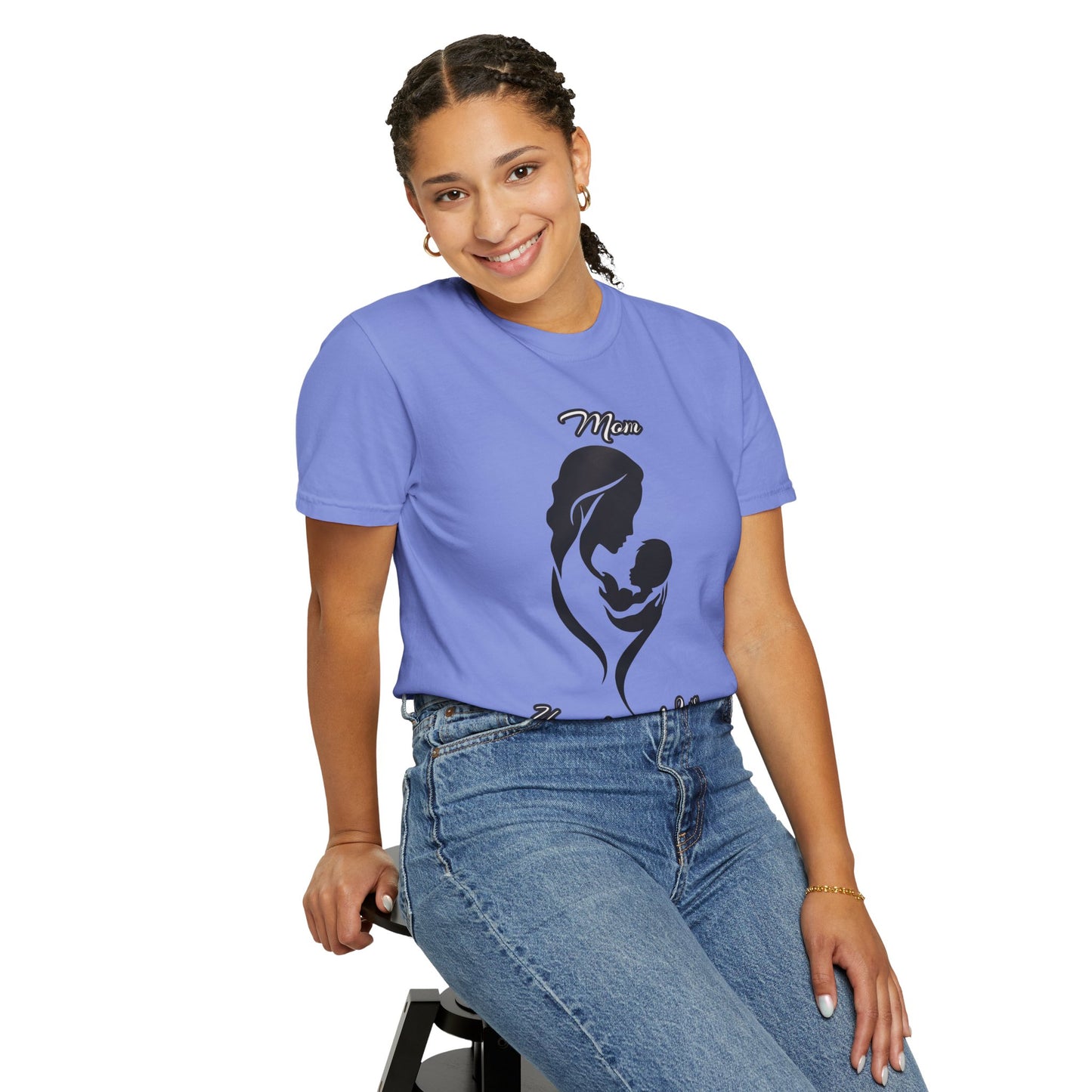 Garment-Dyed T-shirt - Mom's Unconditional Love Design