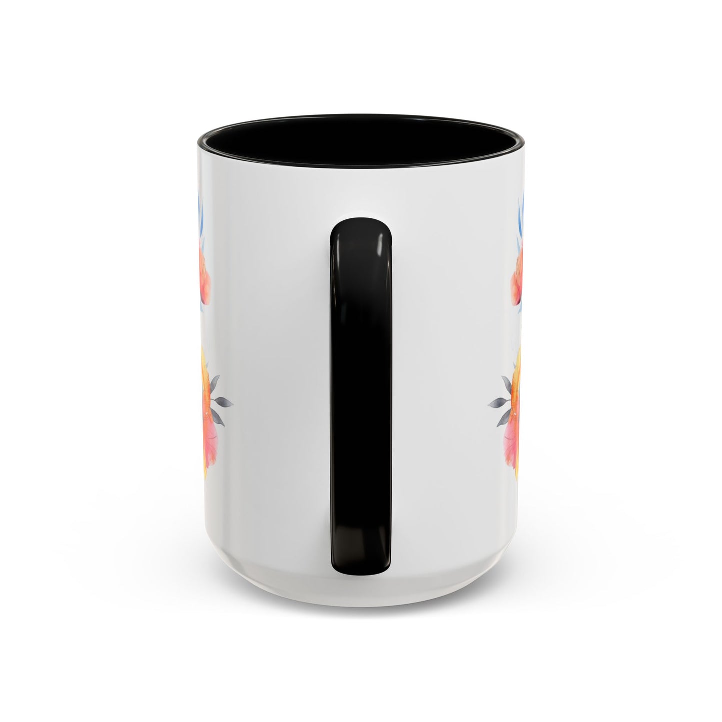 Oil colored Wildflowers Accent Coffee Mug, (11oz, 15oz)
