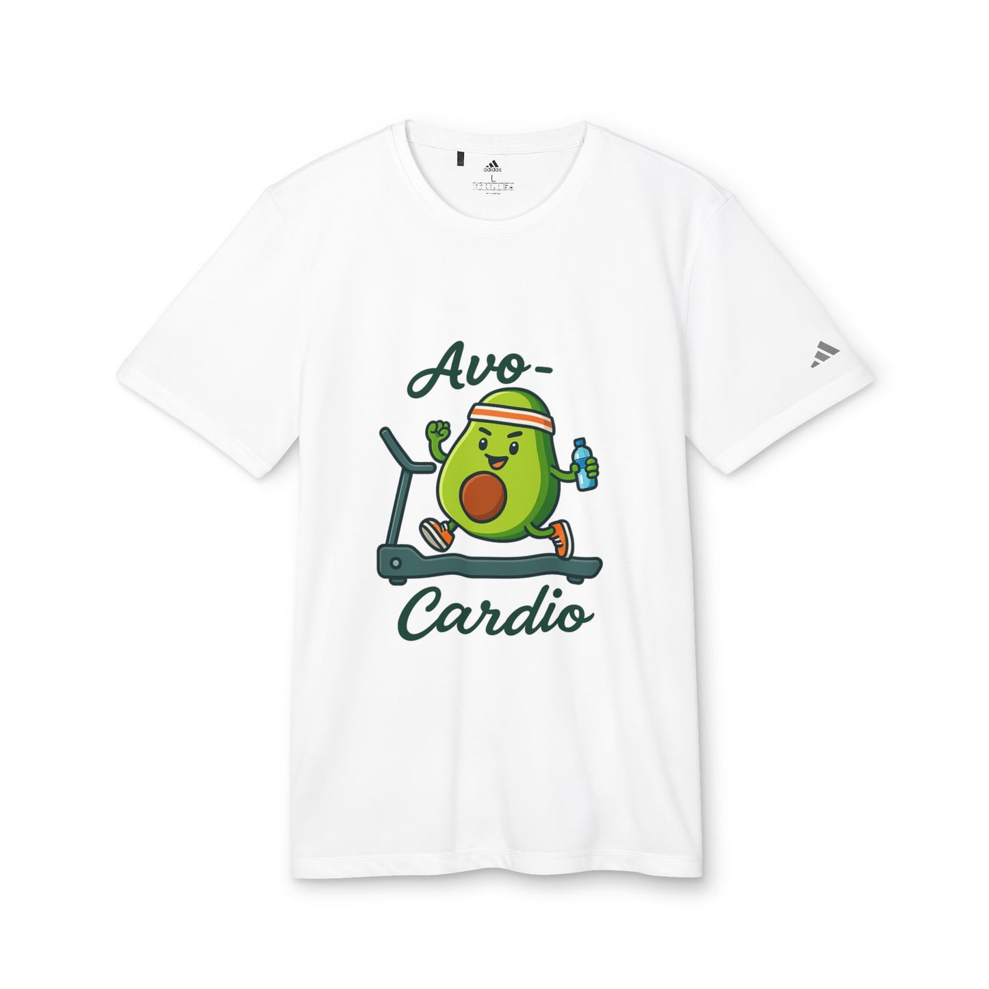 Funny Adidas Avocado Cardio T-Shirt, Unisex Workout Tee, Perfect Gift for Fitness Lovers, Gym Wear, Casual Style, Fitness Enthusiast Apparel