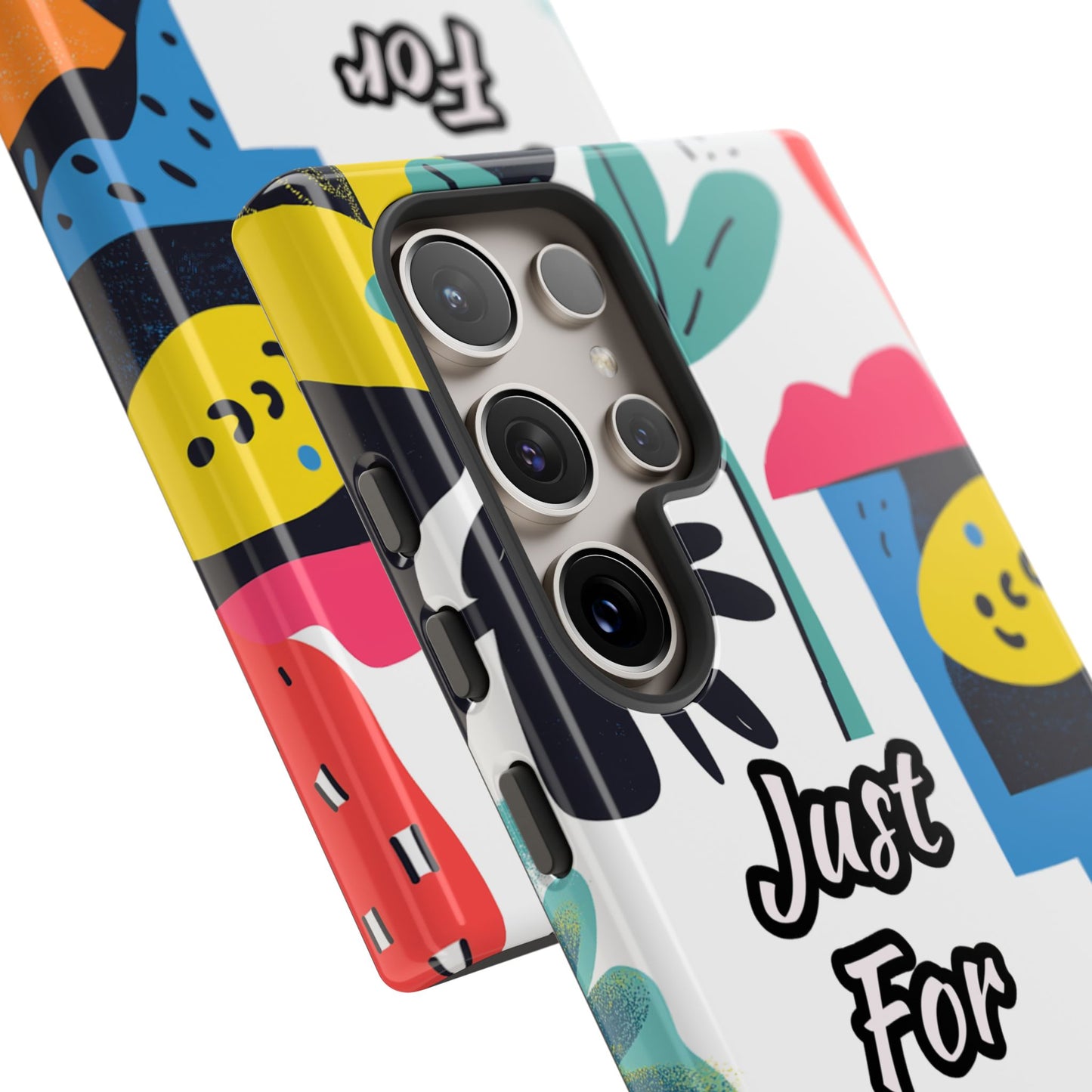 Colorful Phone Case with "Just For You" Design - Fun Gift, Unique Phone Accessory, Vibrant Design, Custom Gift Idea, Personal Touch