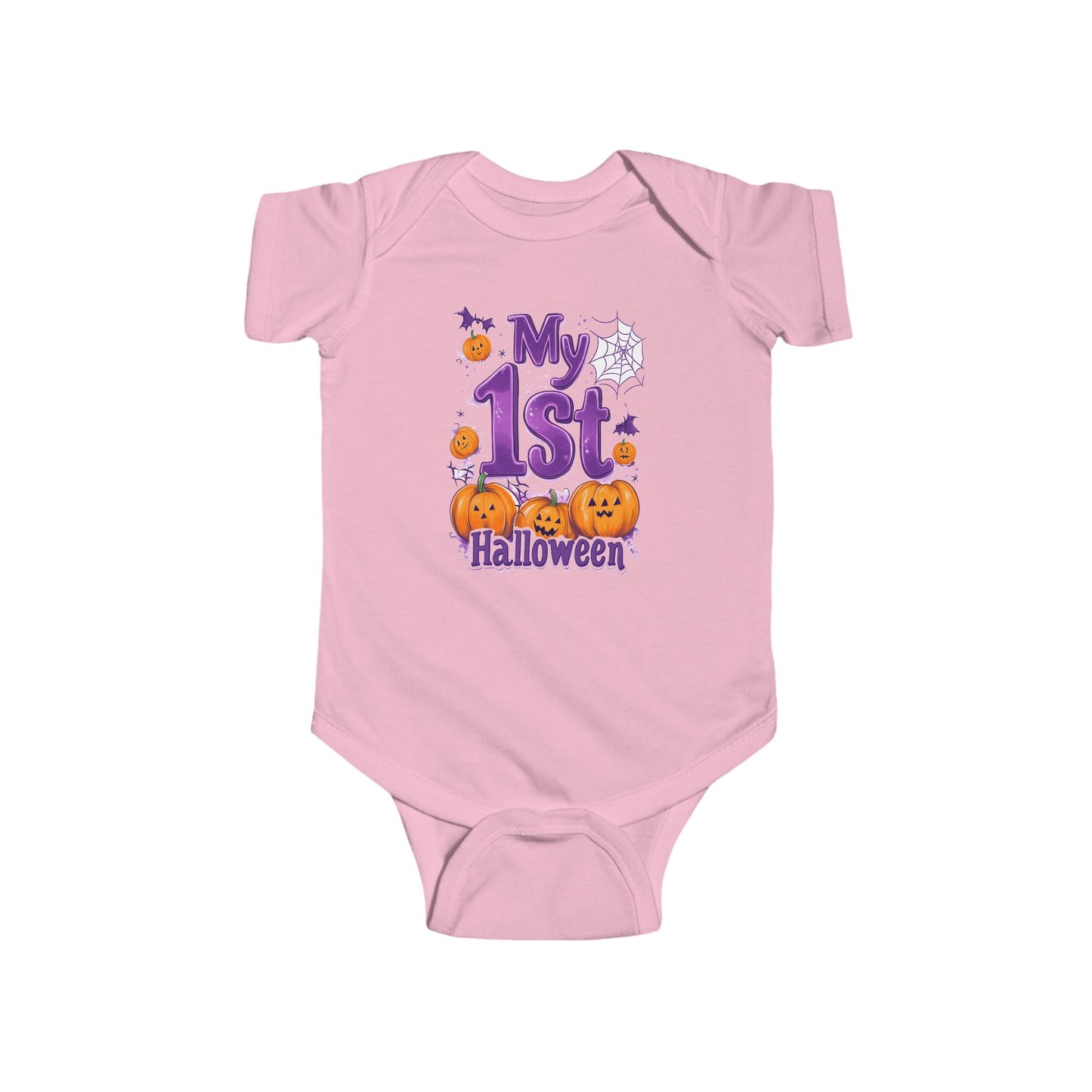 "My 1st Halloween" Cute Cartoon Design Bodysuit - Infant Fine Jersey Bodysuit