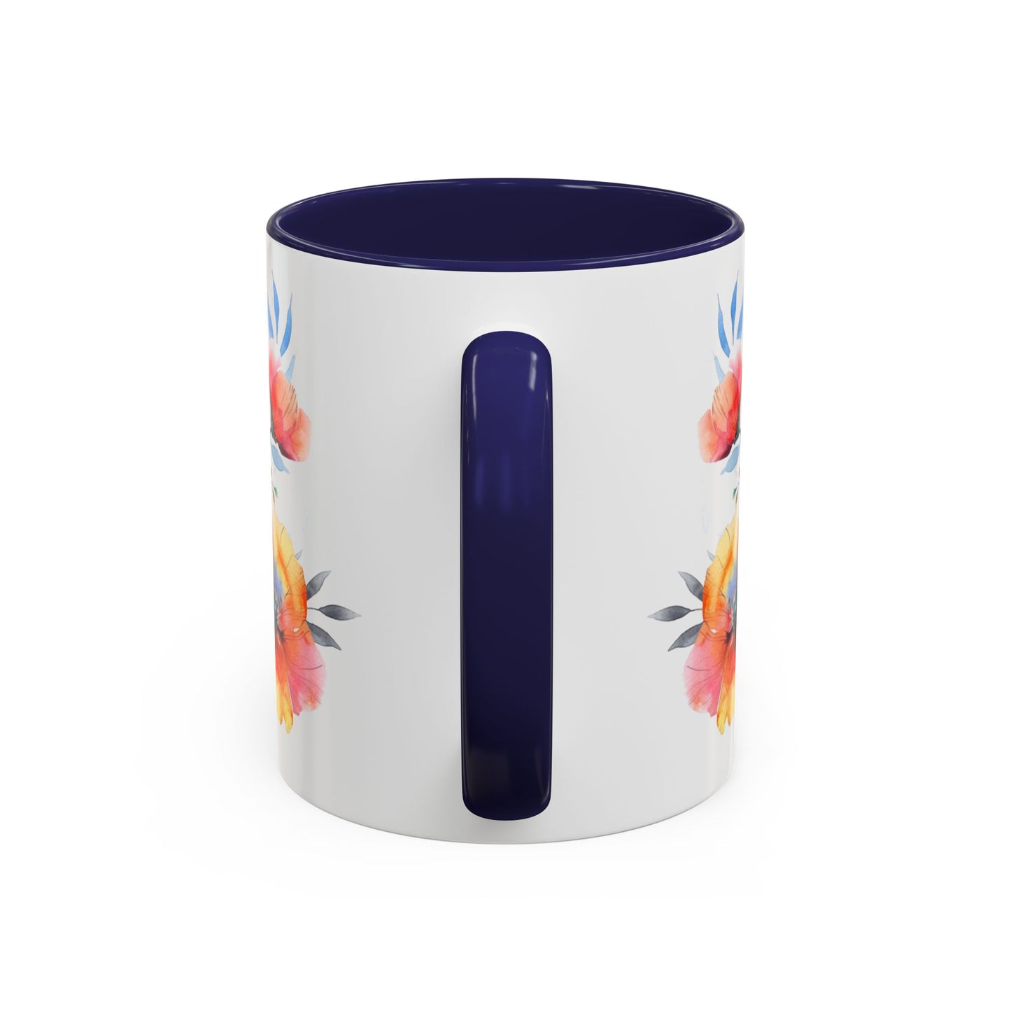 Oil colored Wildflowers Accent Coffee Mug, (11oz, 15oz)