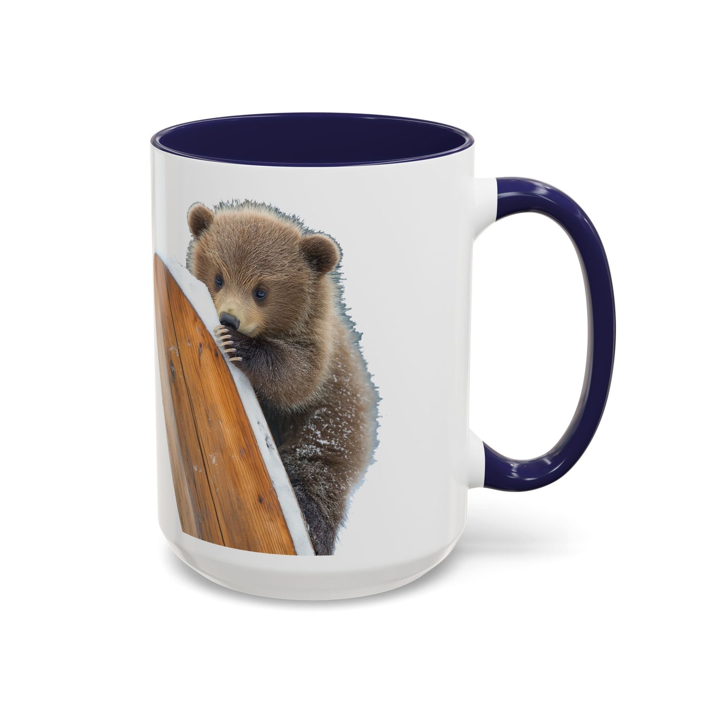 Bear Accent Watercolor Coffee Mug, (11oz, 15oz)