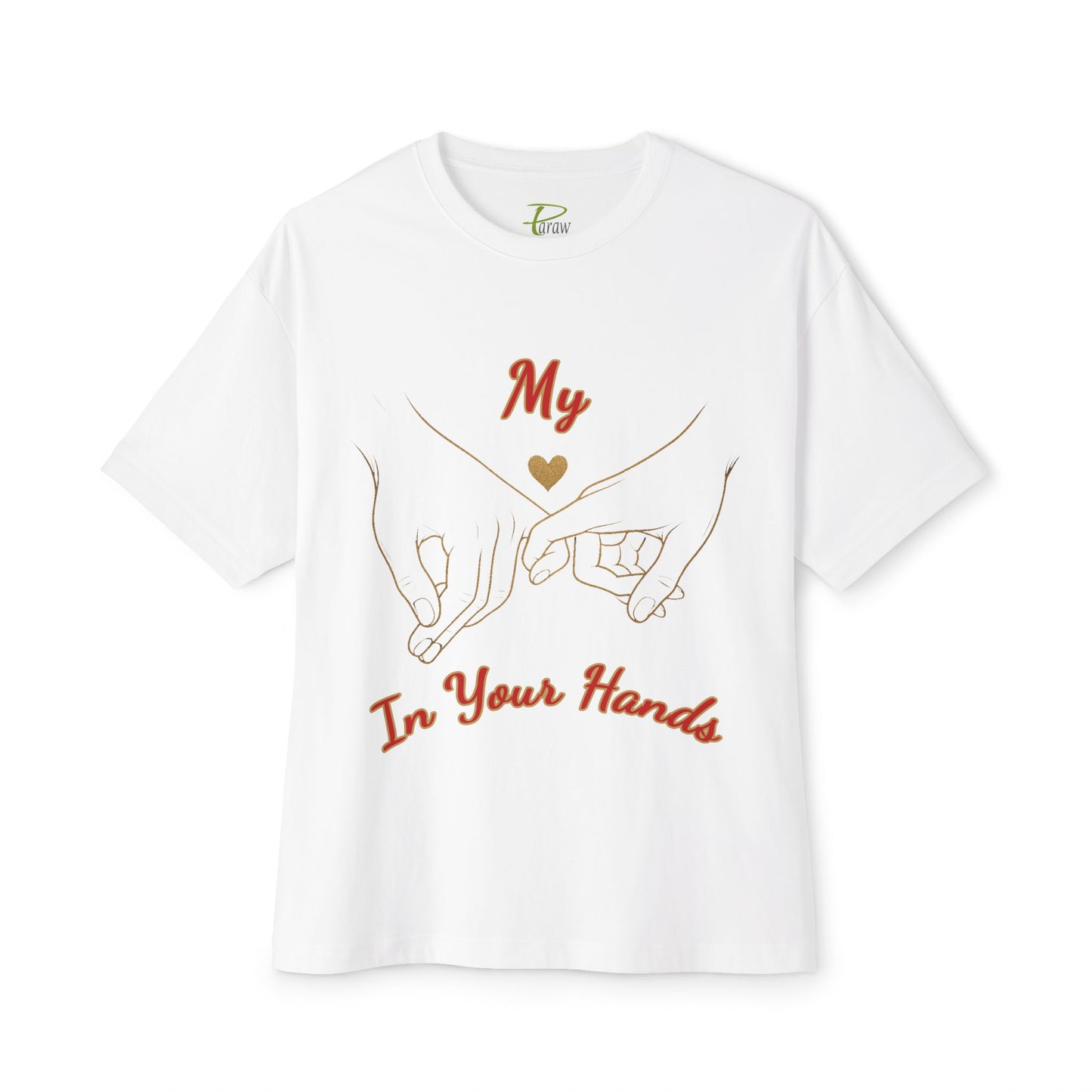 Unisex Oversized Boxy Tee - 'Love Connection' Graphic T-Shirt