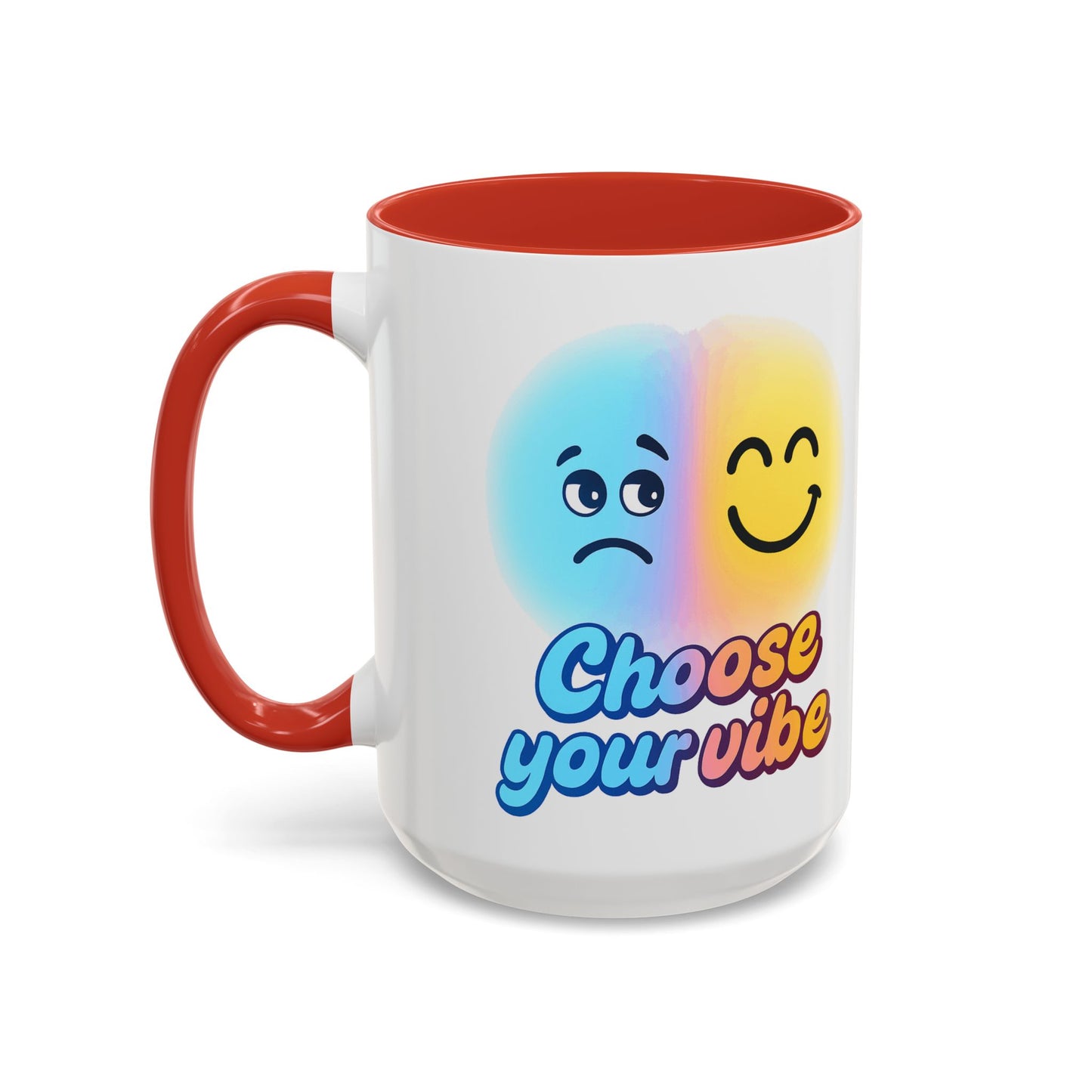 Choose Your Vibe Coffee Mug - Fun Accent Mug for Positive Energy, Happy Mood Gifts, Coffee Lovers, Unique Cup for Home or Office