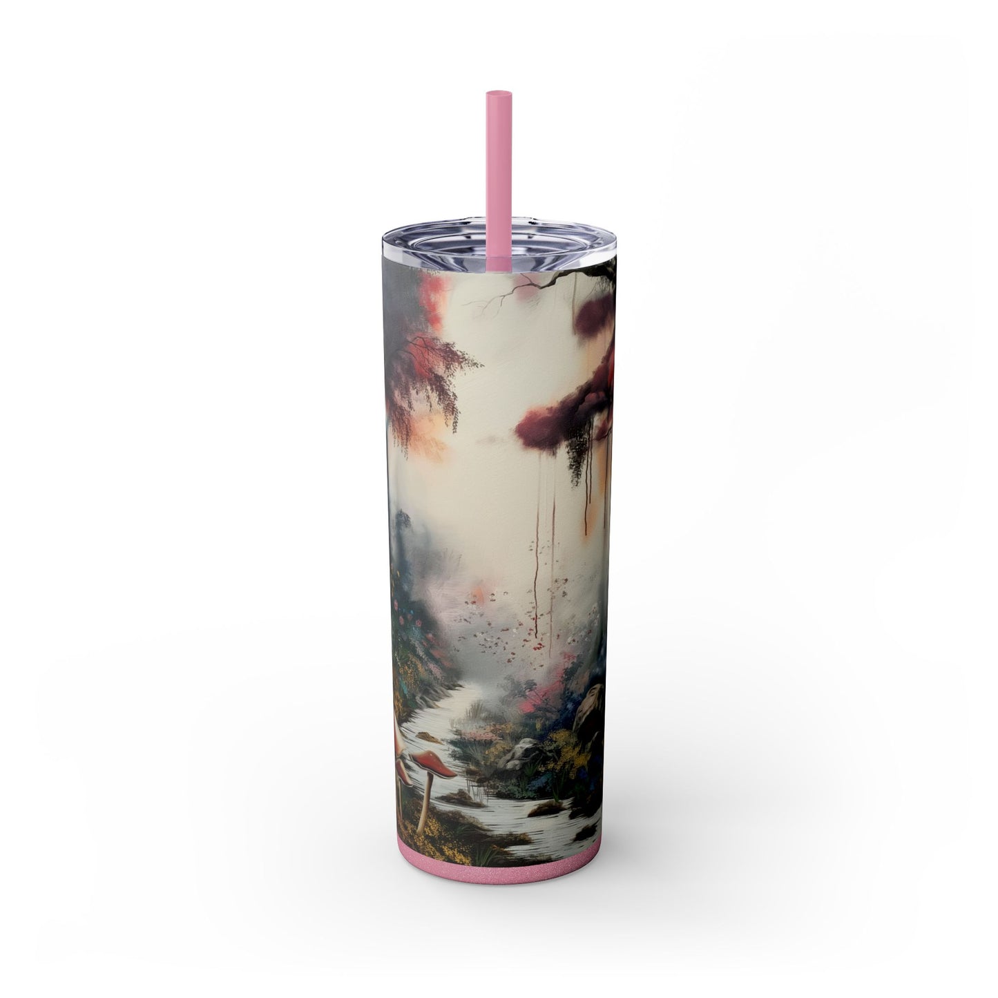 Skinny Tumbler with Straw, 20oz - Forest Insulated Tumbler