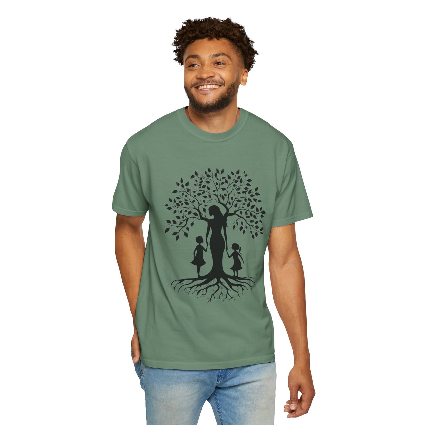 Nature-Inspired T-Shirt with Mom and Kids Design - Mother's day Gift - Birthday Gift