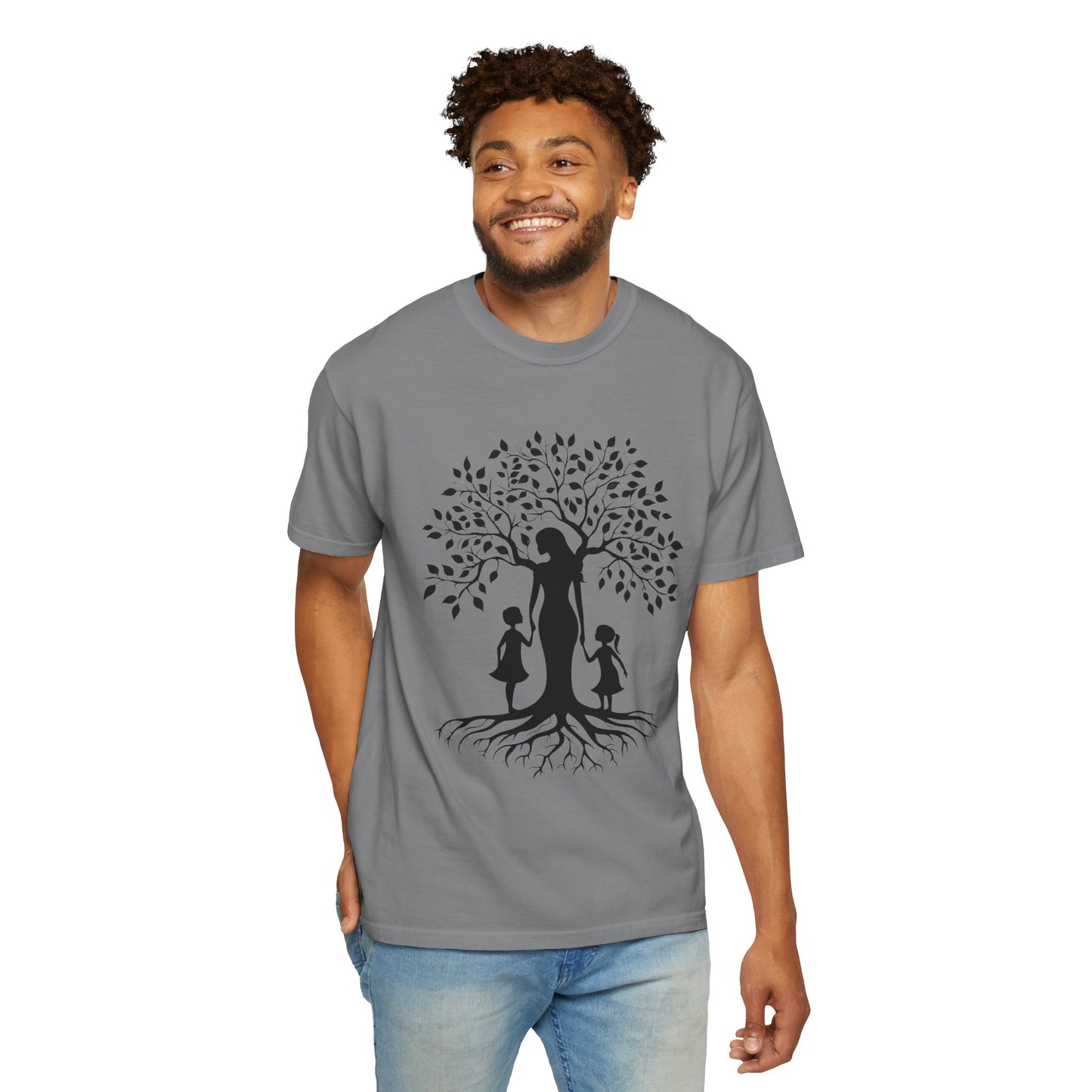 Nature-Inspired T-Shirt with Mom and Kids Design - Mother's day Gift - Birthday Gift