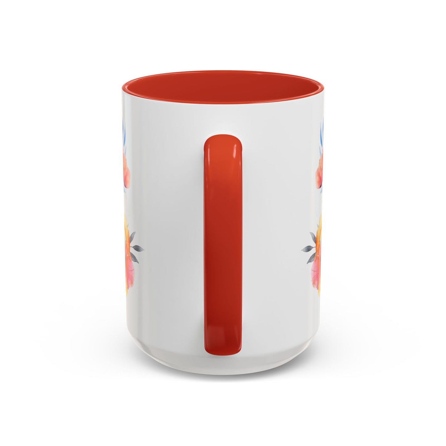 Oil colored Wildflowers Accent Coffee Mug, (11oz, 15oz)