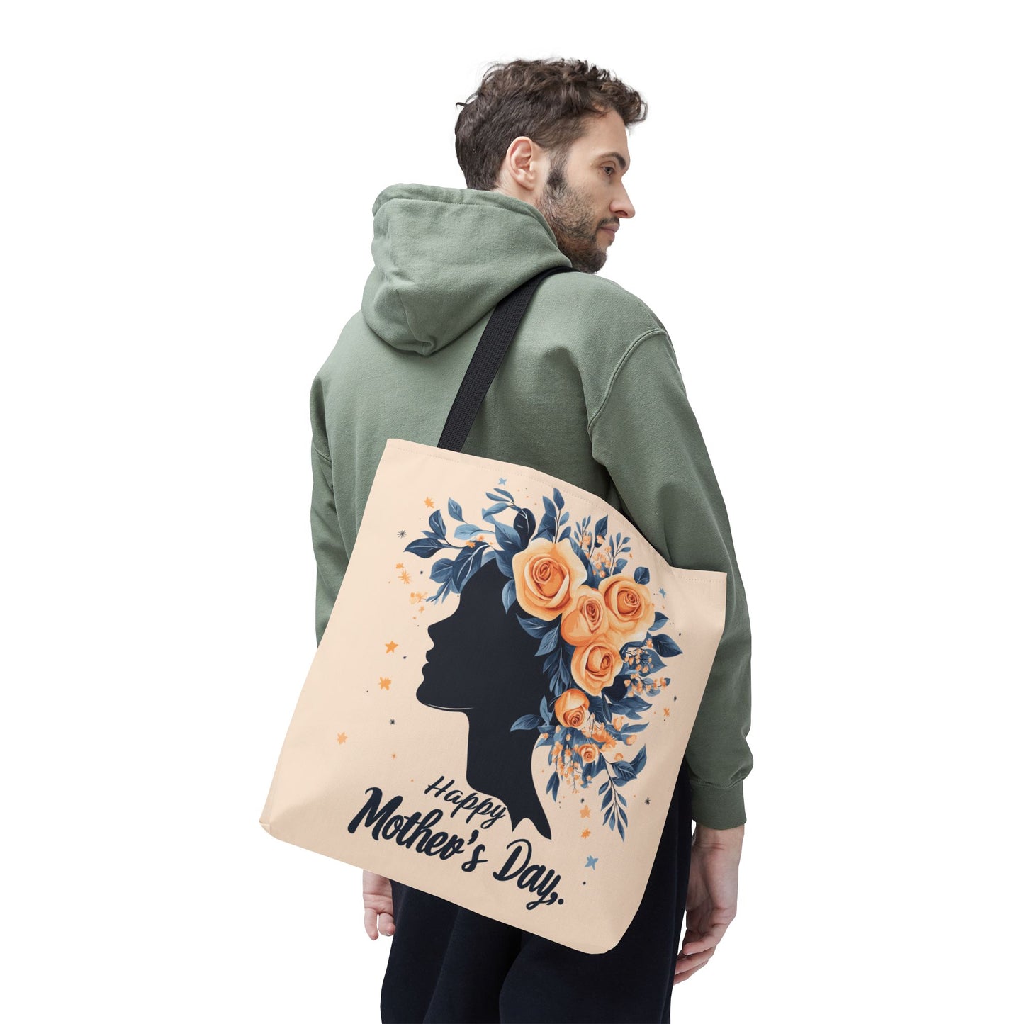 Happy Mother's Day Floral Tote Bag – Perfect Gift for Moms and Caregivers