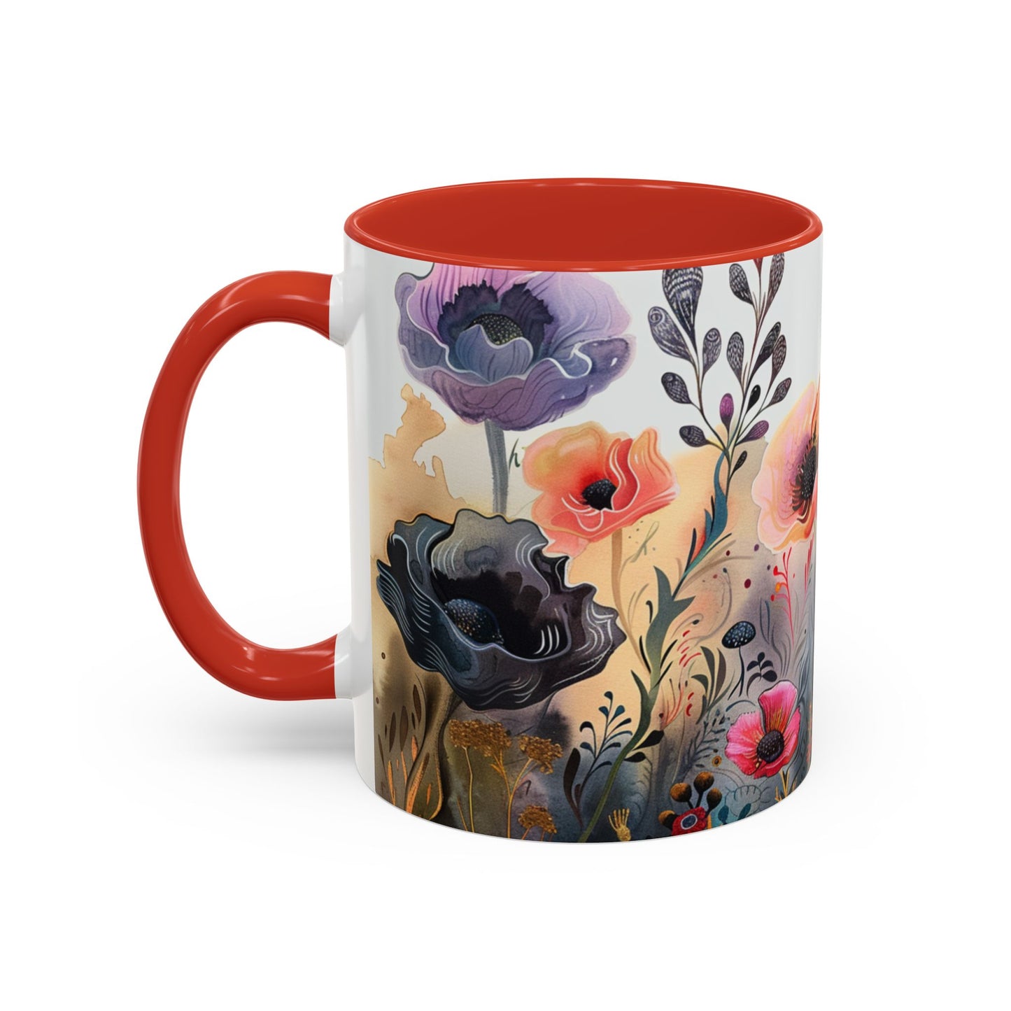 Accent Watercolor Coffee Mug, (11, 15oz)