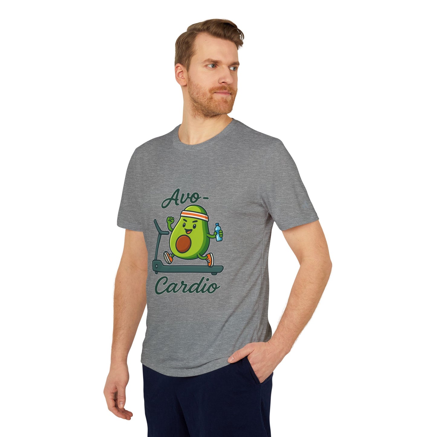 Funny Adidas Avocado Cardio T-Shirt, Unisex Workout Tee, Perfect Gift for Fitness Lovers, Gym Wear, Casual Style, Fitness Enthusiast Apparel