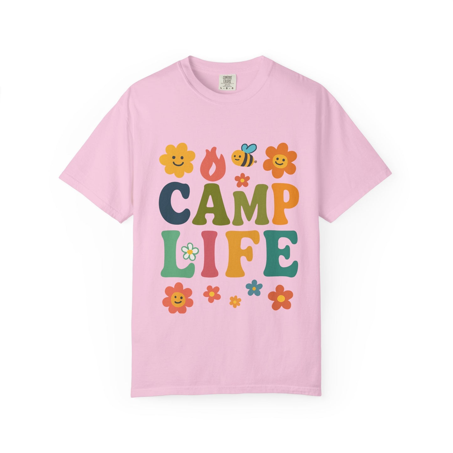 Camp Life Unisex Garment-Dyed T-Shirt - Fun and Colorful Outdoor Vibes