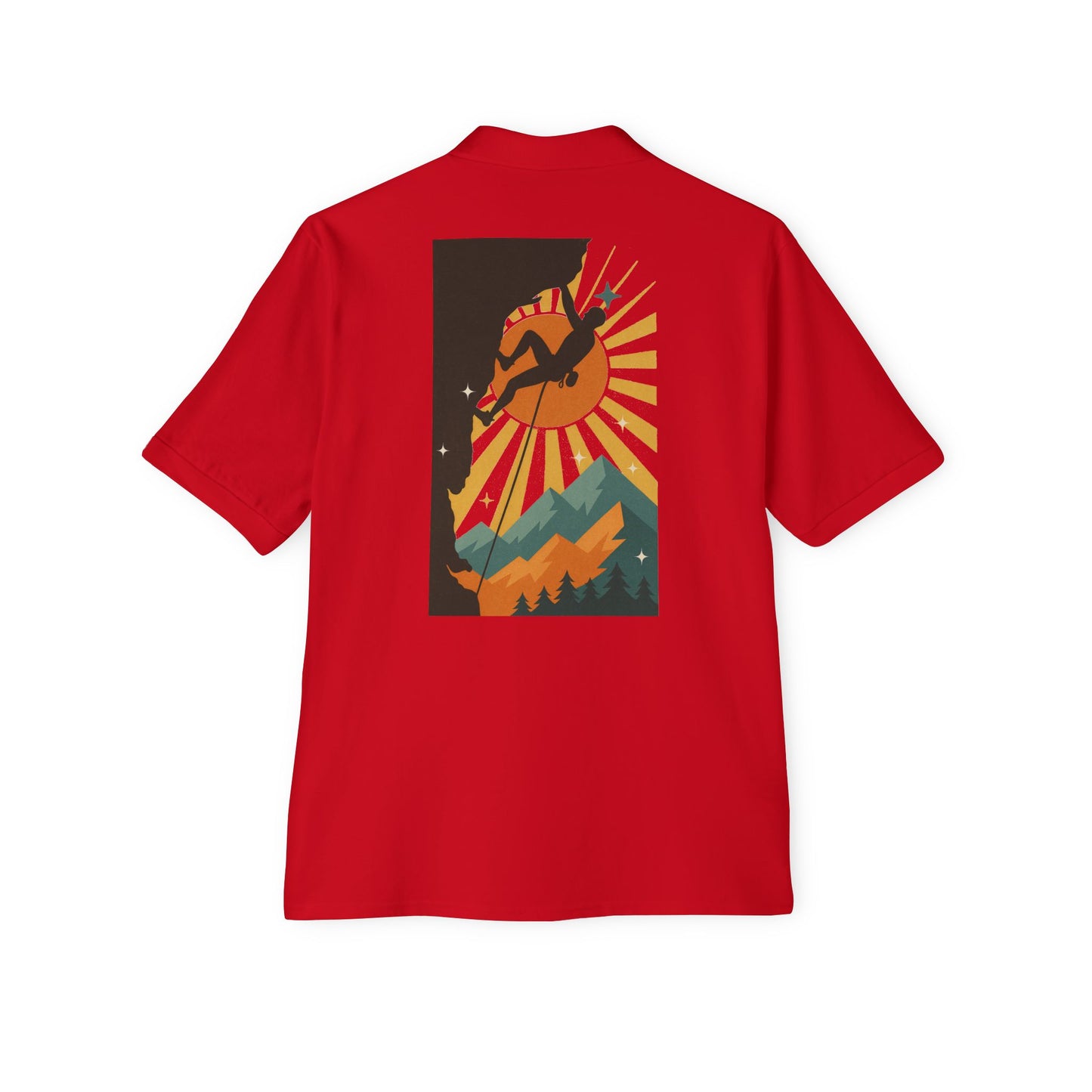 Climbing Adventure Men’s Polo - Casual Fit, Outdoor Wear